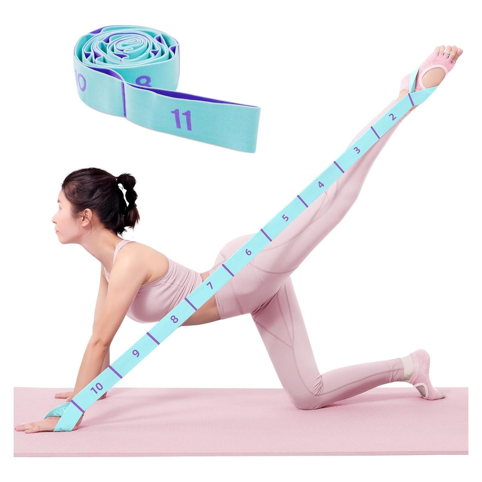 Banda de Estiramiento Xensamy 11 Lazos Ajustable para Yoga y Pilates