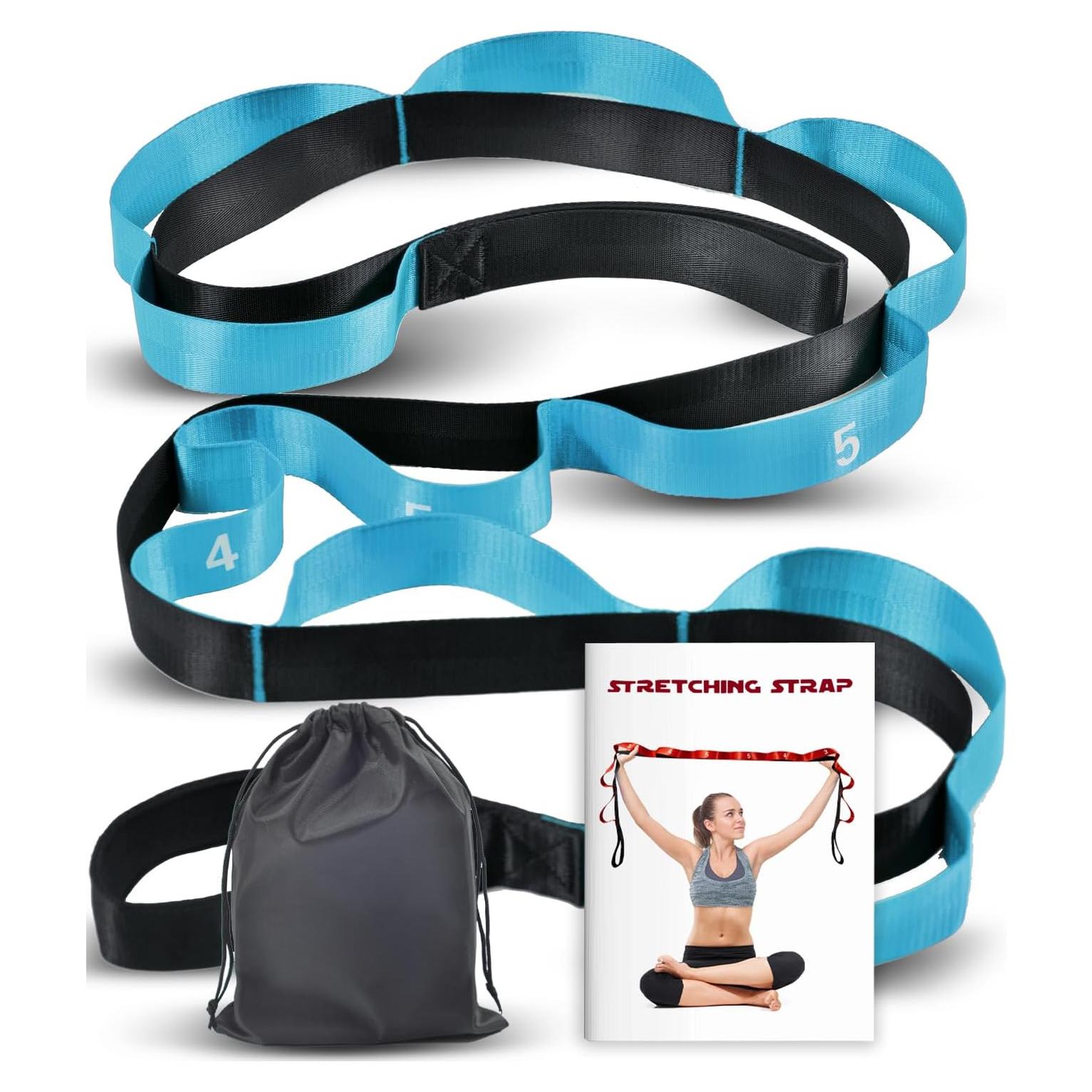 Correa de Estiramiento Acozycoo con 10 Asas - Yoga y Pilates