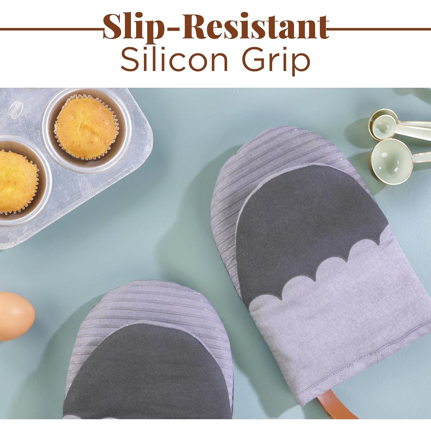 Guantes de Horno Resistentes al Calor Folkulture 2 Piezas 22.9x14.6 cm