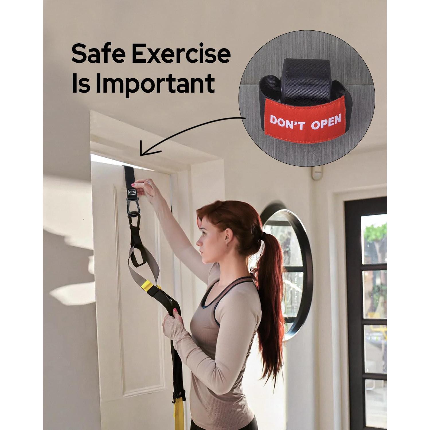 Ancla de puerta 3 en 1 Sozzy para bandas de resistencia