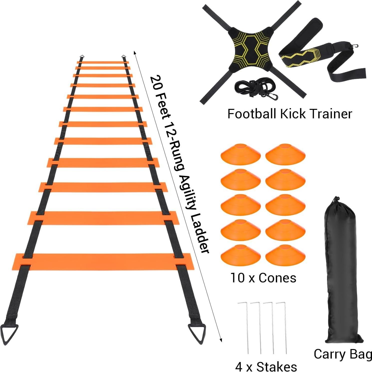 Conjunto Entrenador de Fútbol Zisiueel con Escalera 6.1m