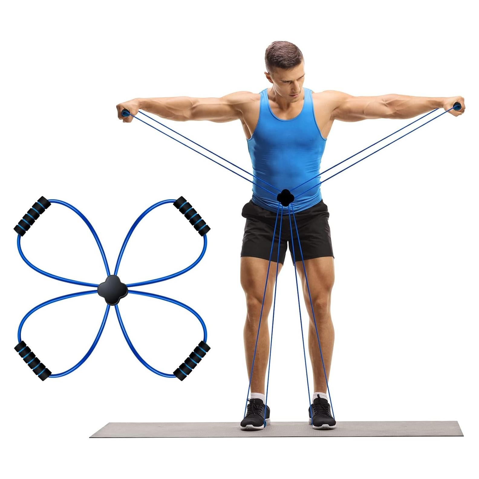 Banda de Resistencia Cruzada Junkin para Pilates - 4 Anillos