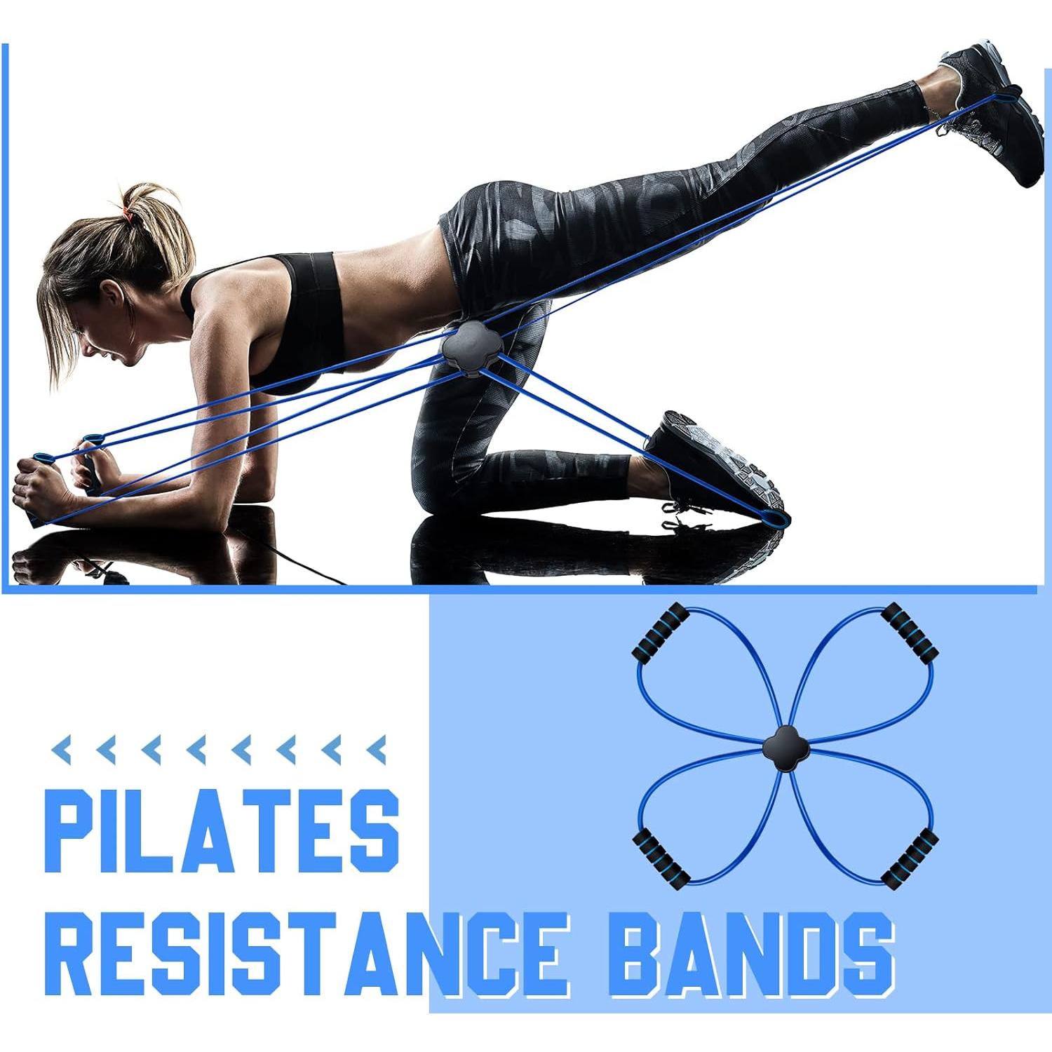 Banda de Resistencia Cruzada Junkin para Pilates - 4 Anillos