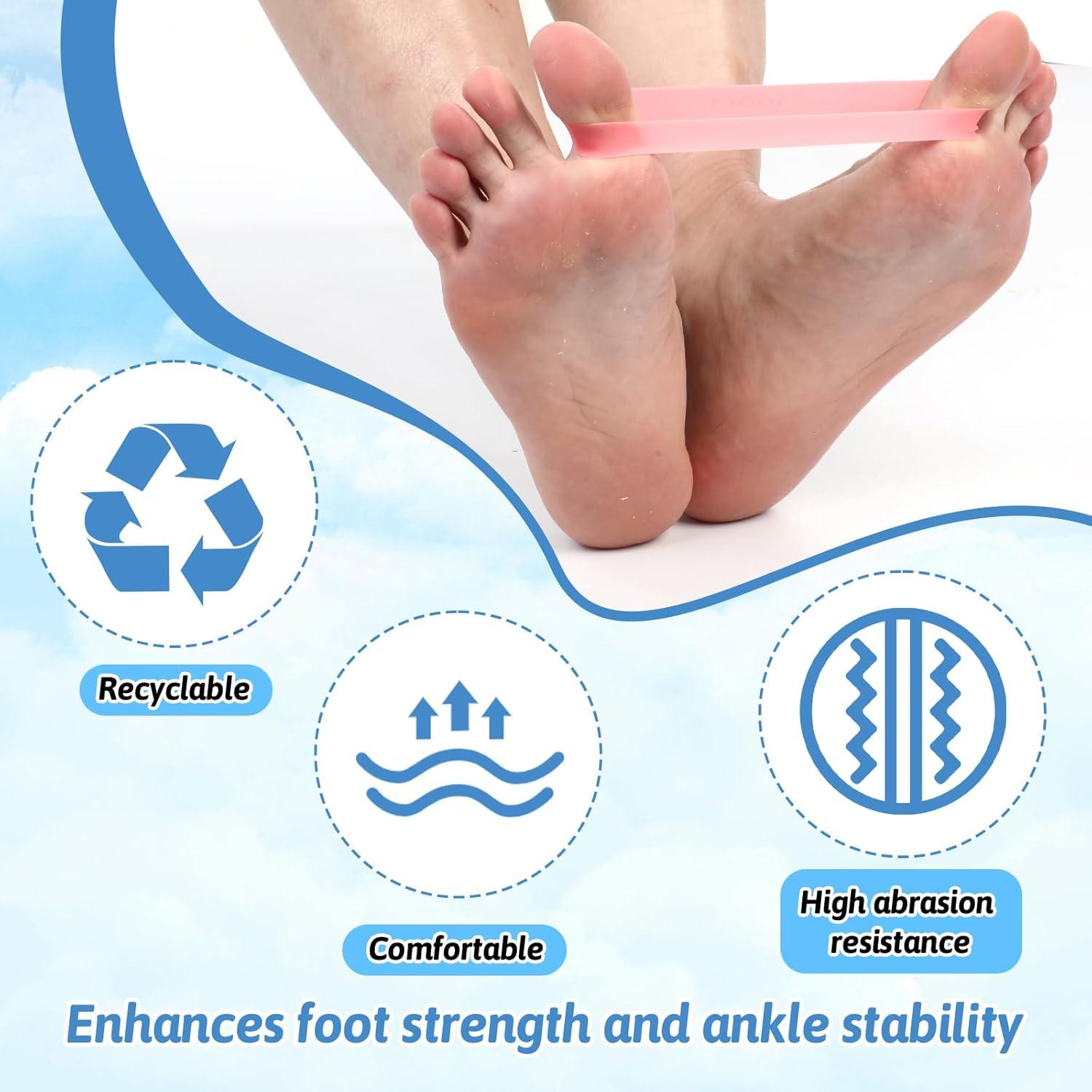 Bandas de Separación para Dedos HekouJiub - 5 Piezas Rosa