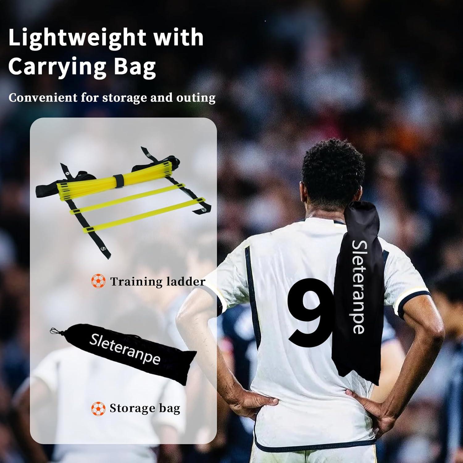 Escalera de Agilidad Sleteranpe 6m con 12 Peldaños Ajustables