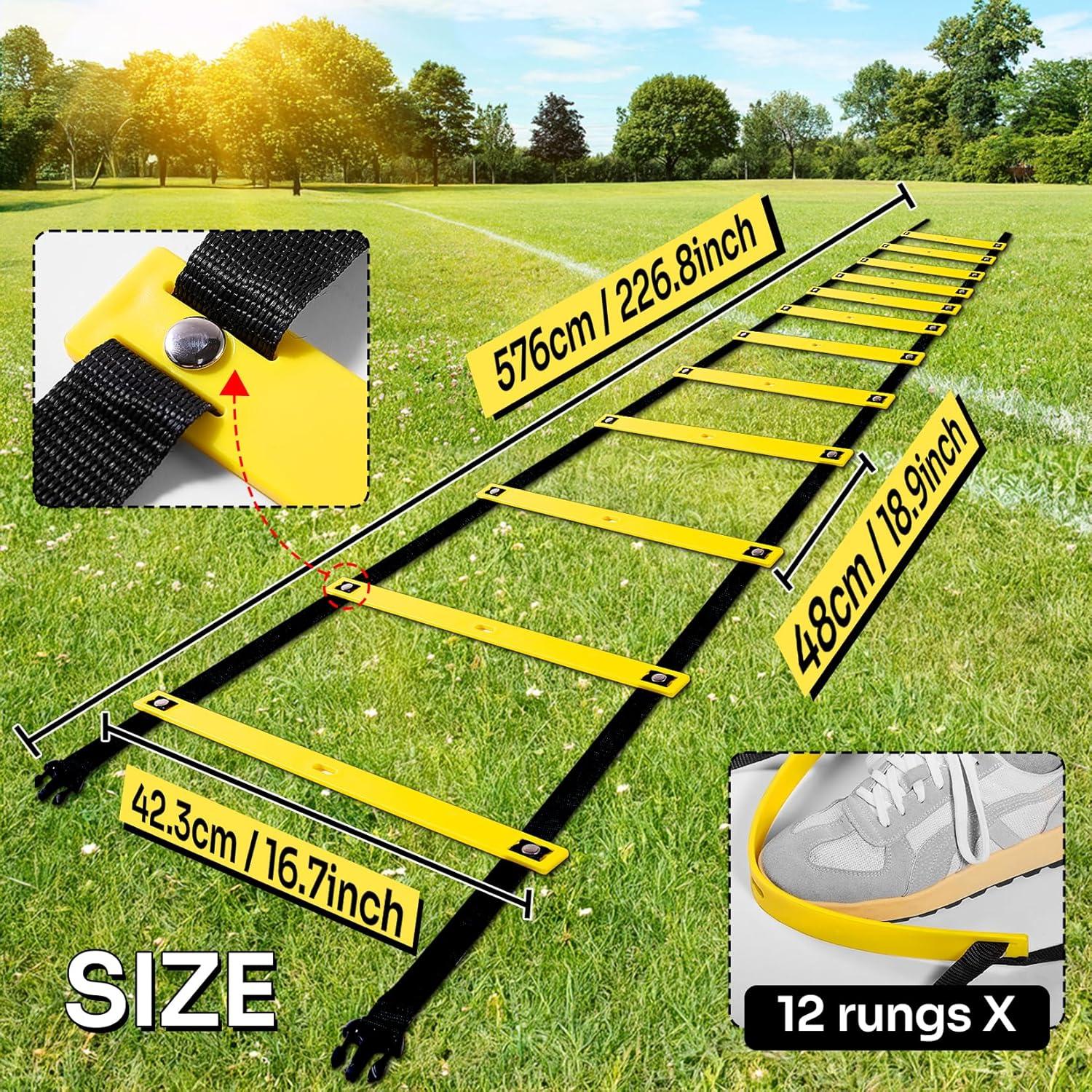 Escalera de Agilidad Dimples Excel 6.1 m 12 Peldaños Entrenamiento