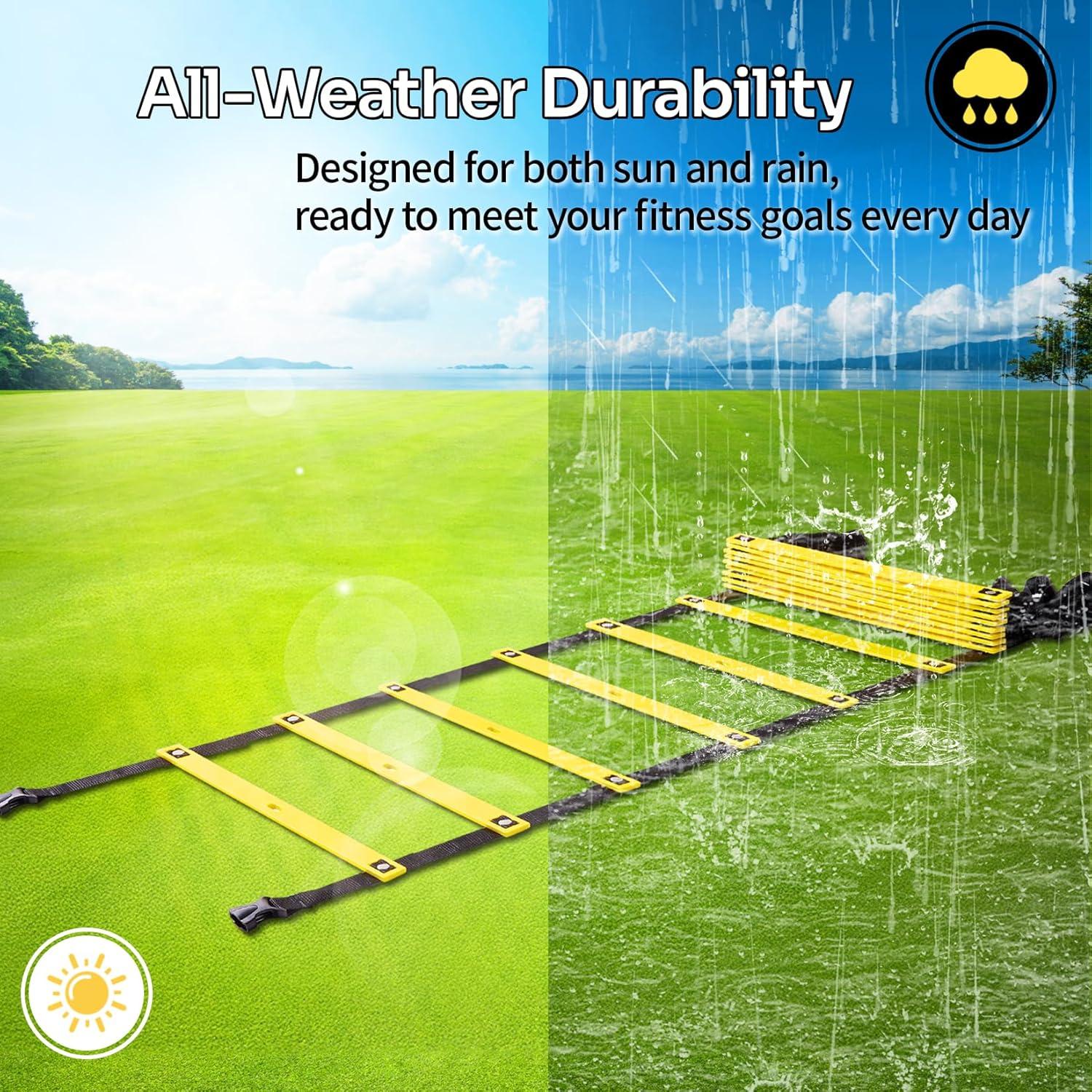 Escalera de Agilidad Dimples Excel 6.1 m 12 Peldaños Entrenamiento