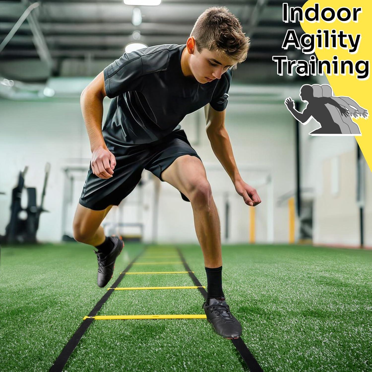 Escalera de Agilidad Dimples Excel 6.1 m 12 Peldaños Entrenamiento