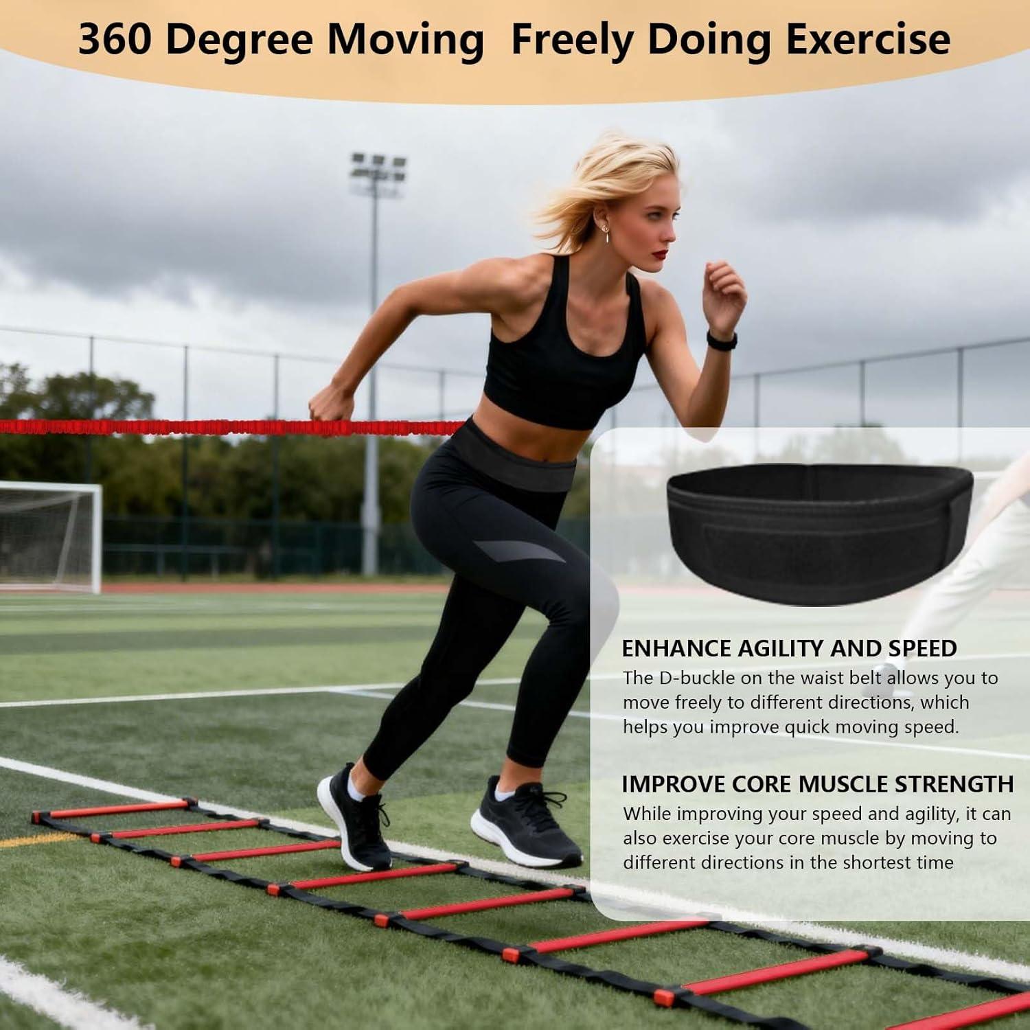 Conjunto de Entrenamiento de Velocidad Tuyzhrymlic con Escalera y Banda 80lb