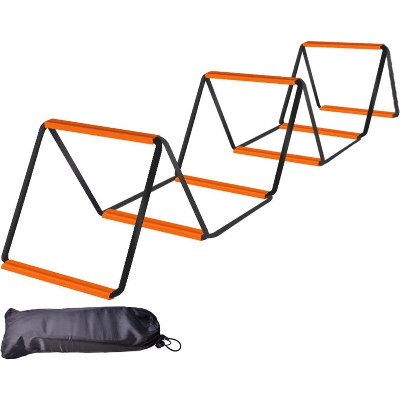 Escalera de Agilidad Aosekaa 10 Rejillas 400 cm Negro Naranja