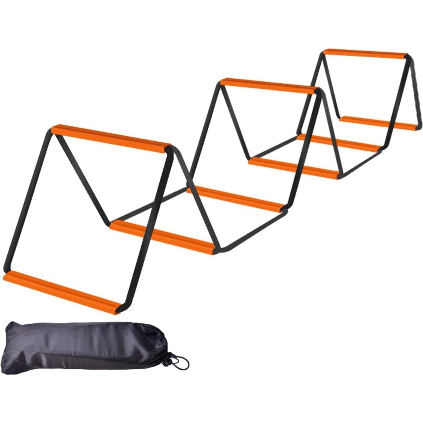 Escalera de Agilidad Aosekaa 10 Rejillas 400 cm Negro Naranja