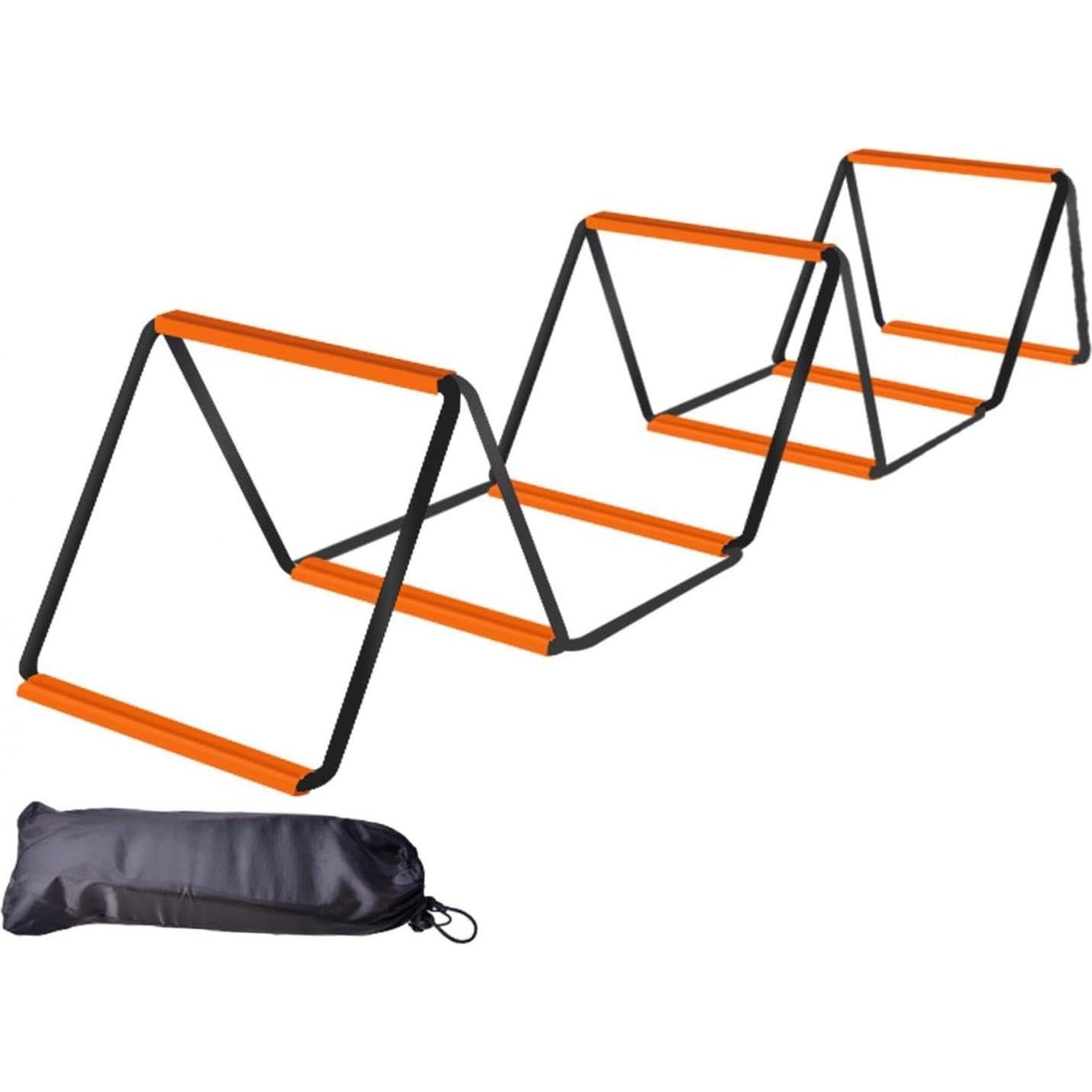 Escalera de Agilidad Aosekaa 10 Rejillas 400 cm Negro Naranja