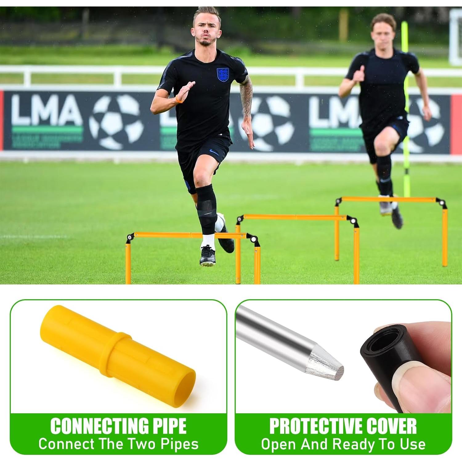 Postes de Agilidad TOBWOLF 5.4ft Ajustables 3 en 1 para Entrenamiento