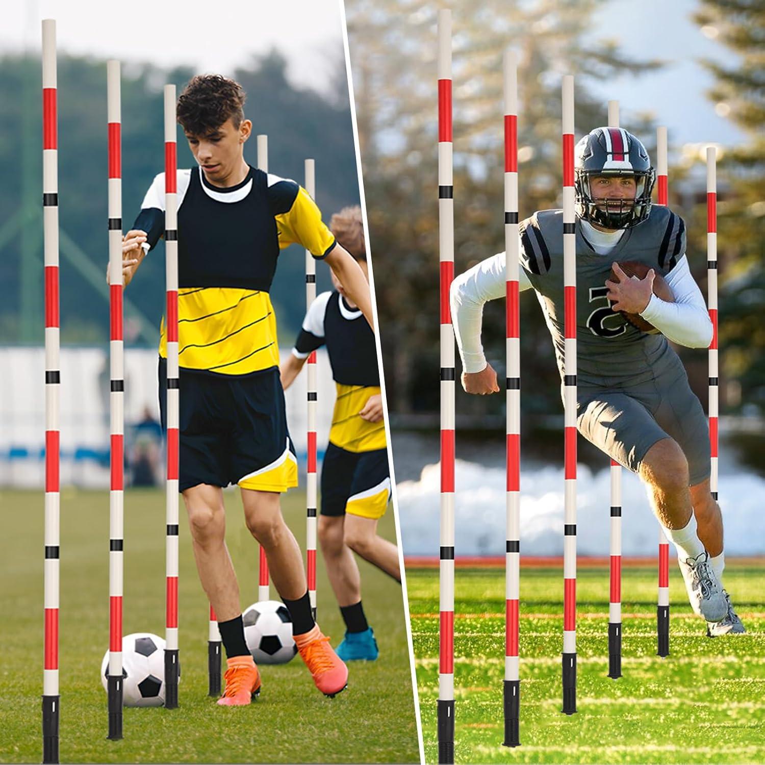 Equipo de entrenamiento de agilidad Tansheep 6 postes y 12 conos