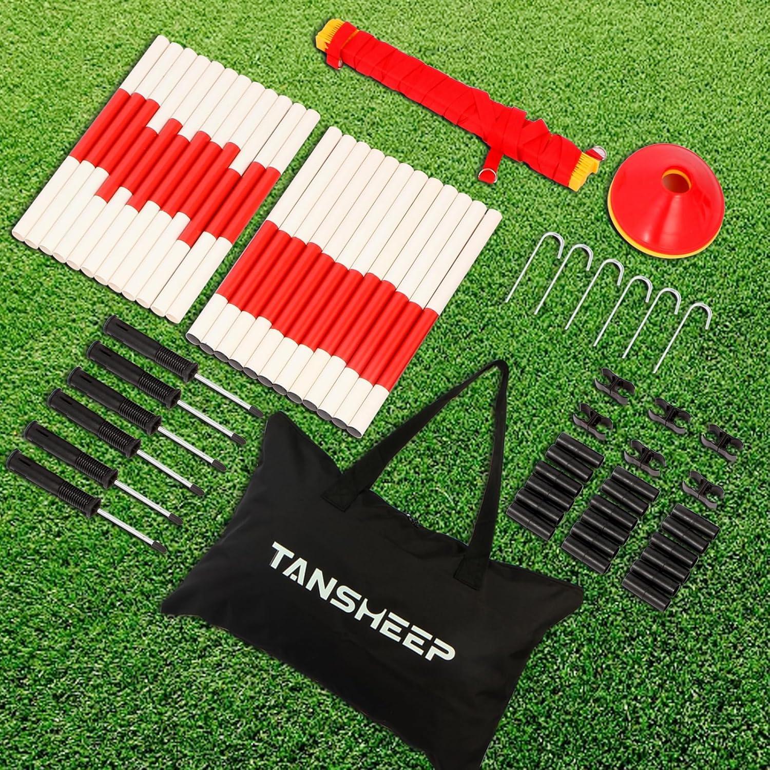 Equipo de entrenamiento de agilidad Tansheep 6 postes y 12 conos