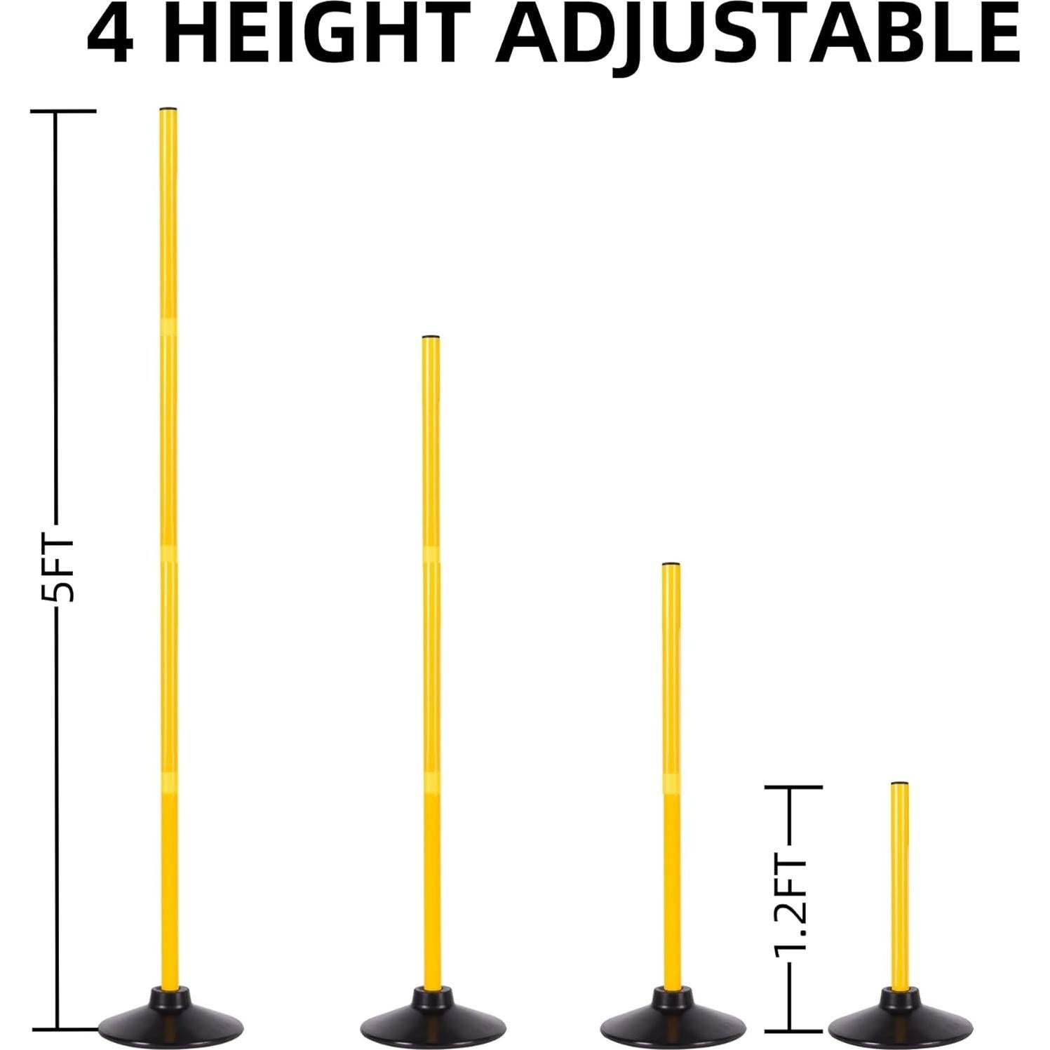 Postes de Entrenamiento de Agilidad Desyeryamimi 1.65 m Set de 6