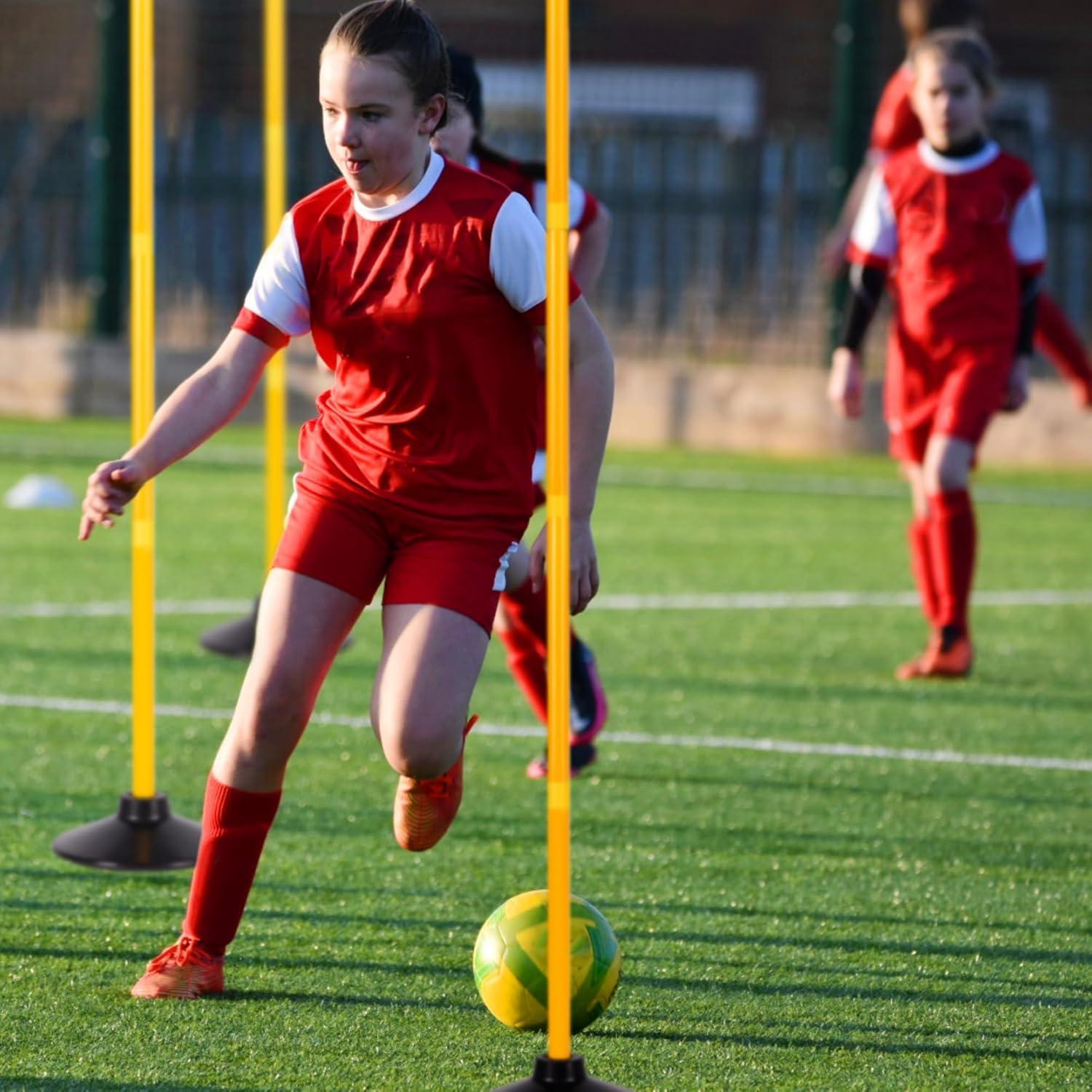 Postes de Entrenamiento de Agilidad Desyeryamimi 1.65 m Set de 6