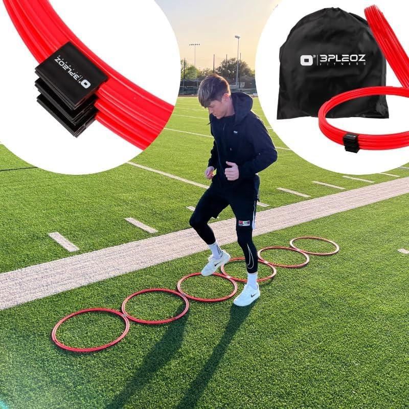 Juego de Anillos de Agilidad Circular 3PLEOZ - 6 Piezas 49 cm