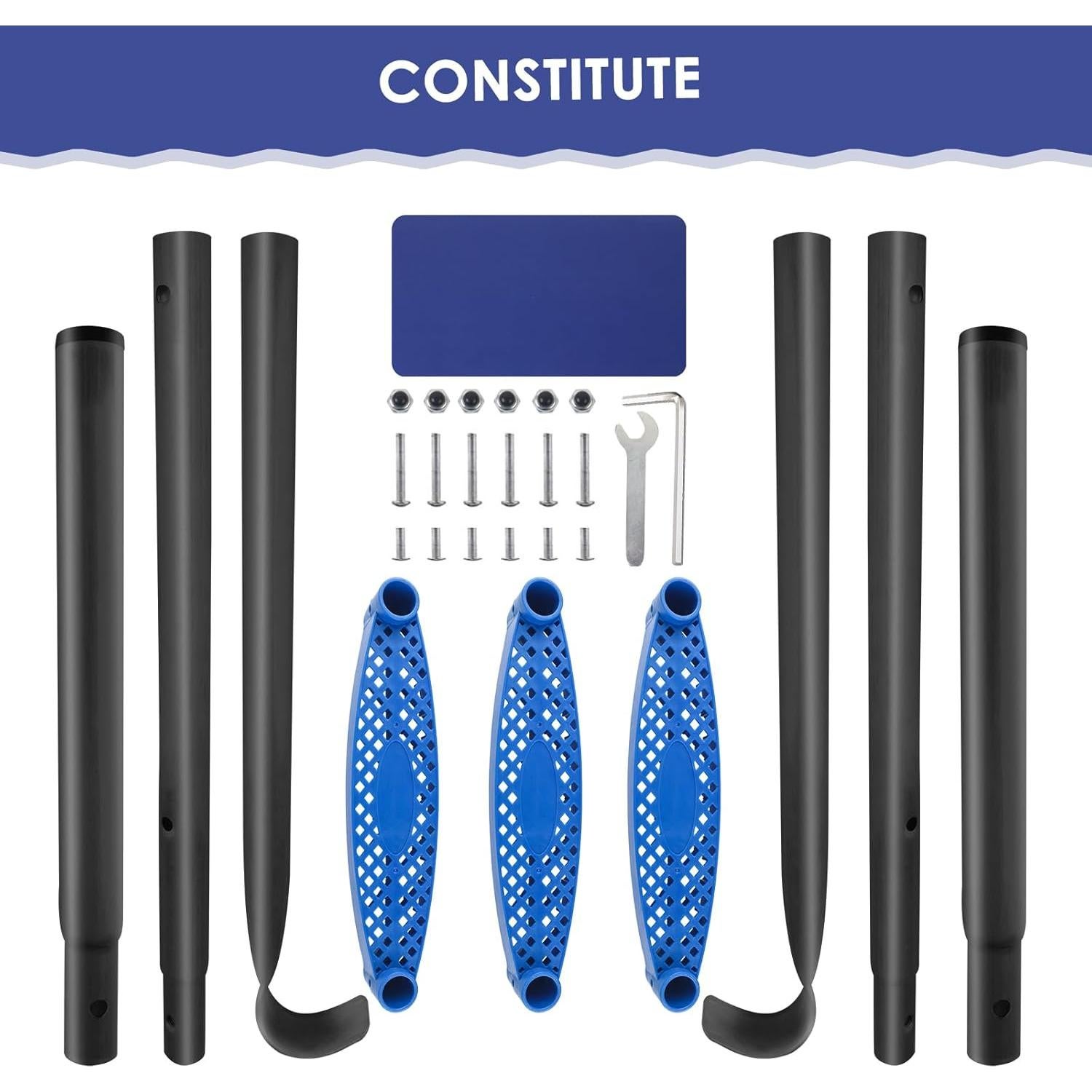 Escalera de Trampolín UROVIBOSCR 3 Pasos Azul 99.79 kg