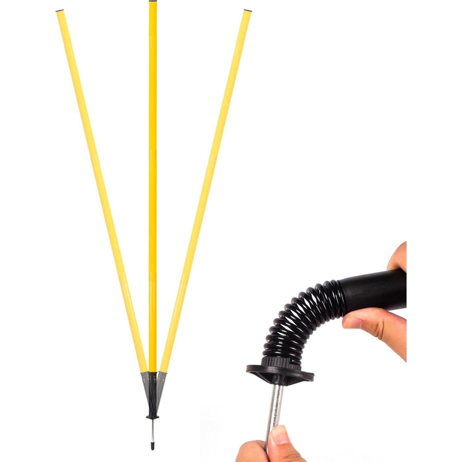 Postes de Agilidad para Fútbol Nbguigdstr 1.52m 6 Pcs Ajustables