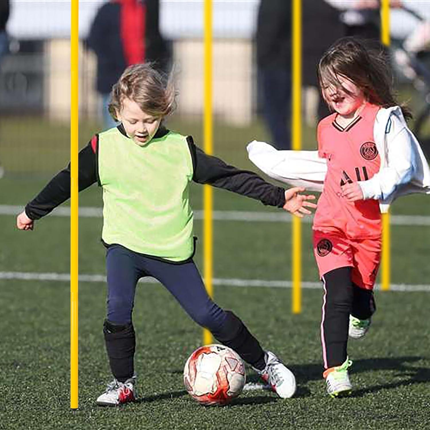 Postes de Agilidad para Fútbol Nbguigdstr 1.52m 6 Pcs Ajustables