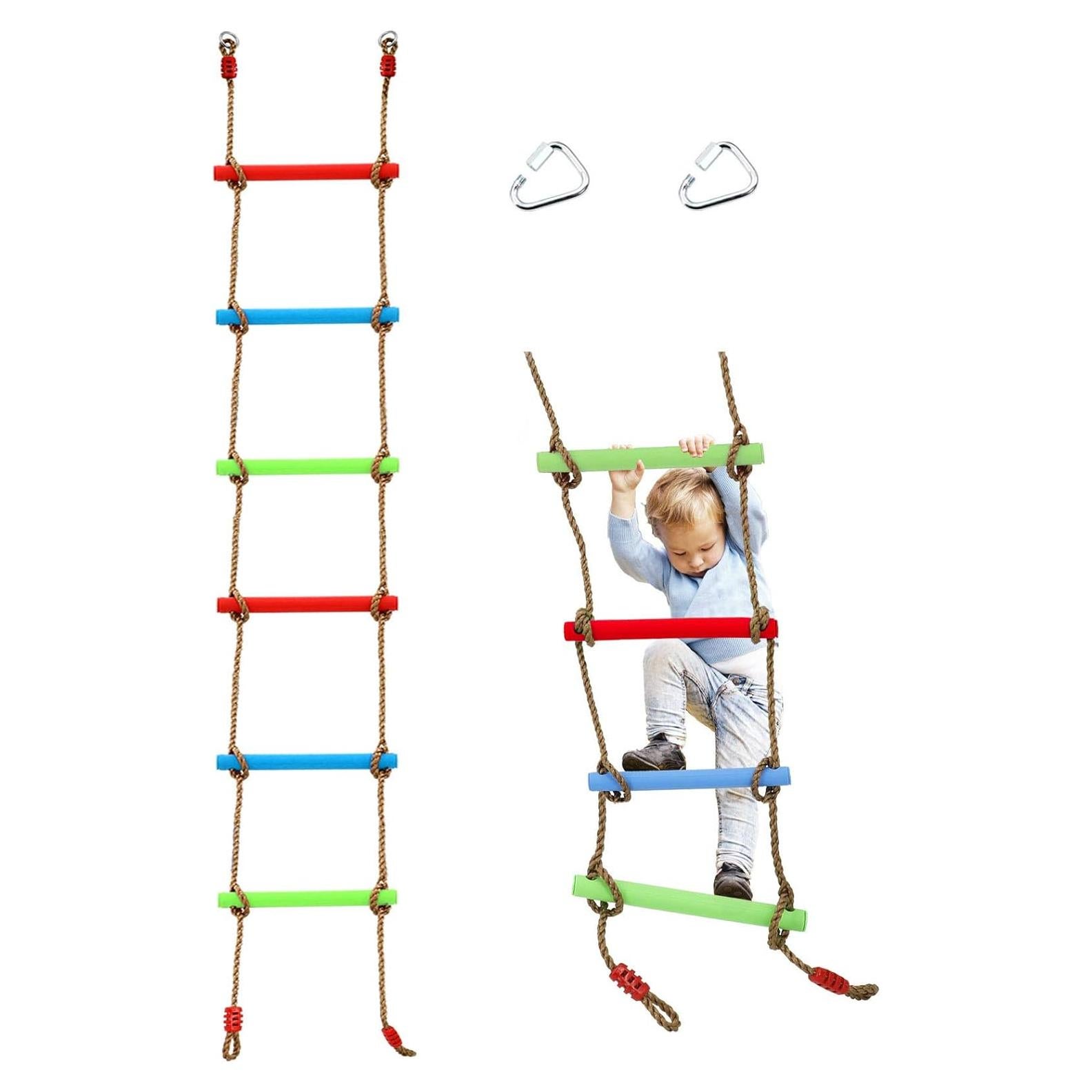 Escalera de Cuerda Colorida Kawuneeche 2.13m para Niños