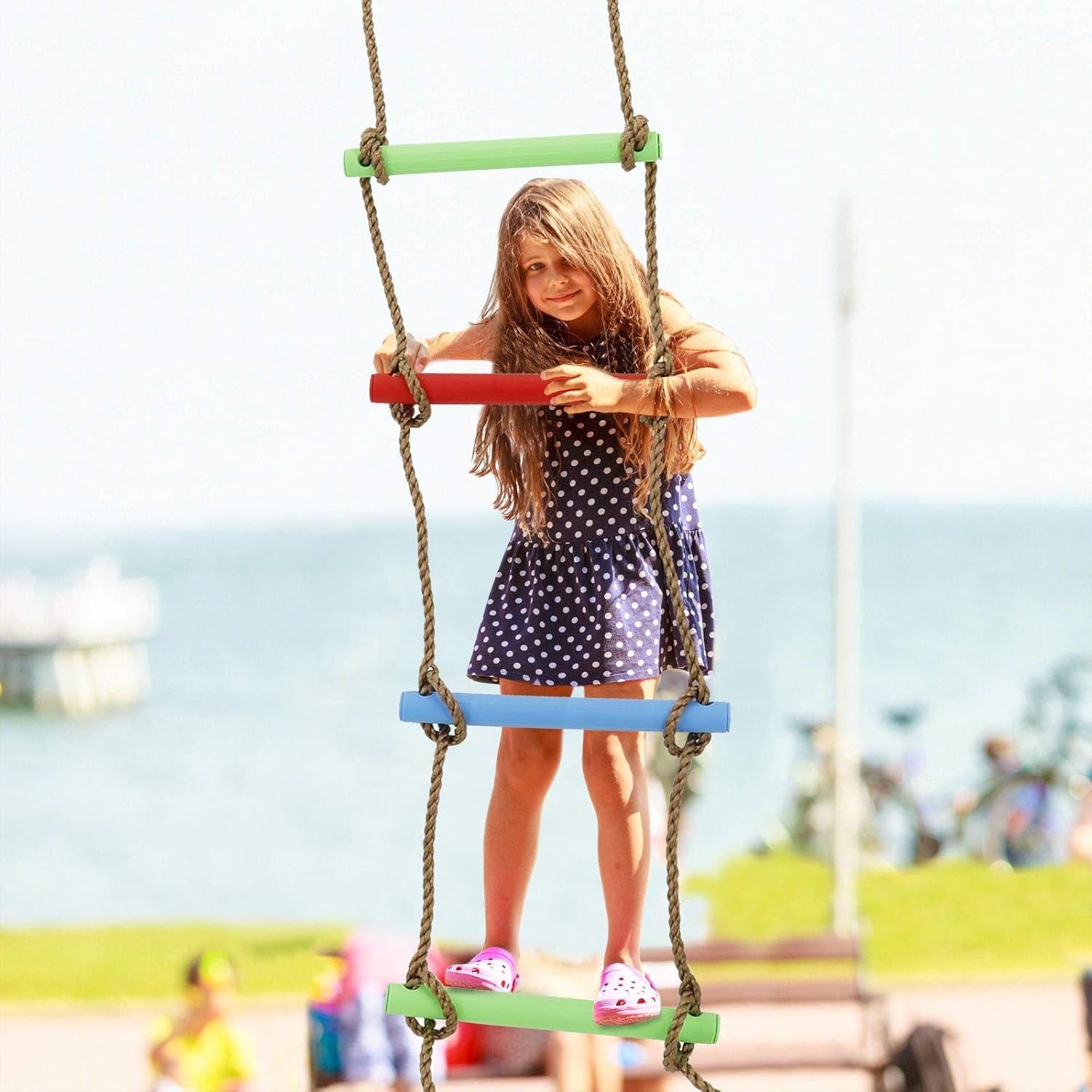 Escalera de Cuerda Colorida Kawuneeche 2.13m para Niños