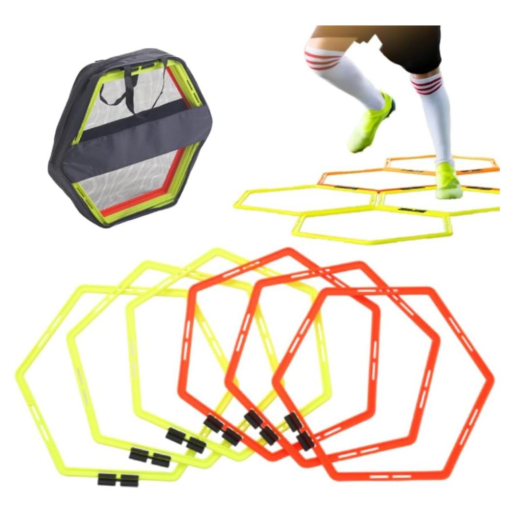 Anillos de Agilidad Japard Hex para Entrenamiento - 6 Anillos