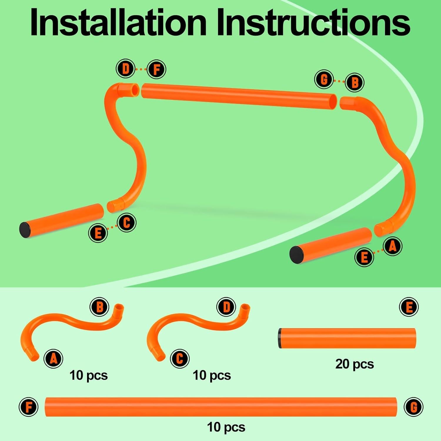 Equipo de Entrenamiento de Agilidad SMTPDT - 10 Saltos y 10 Conos