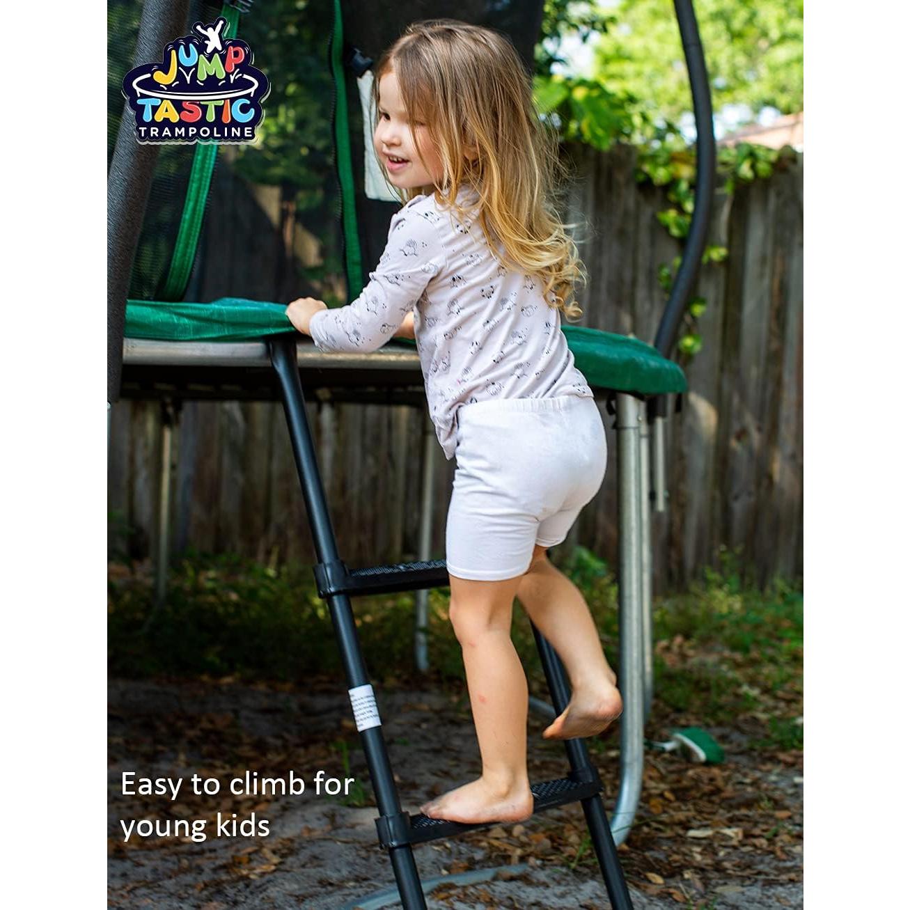 Escalera de Trampolín Jump Tastic 3 Pasos Antideslizante 110 cm