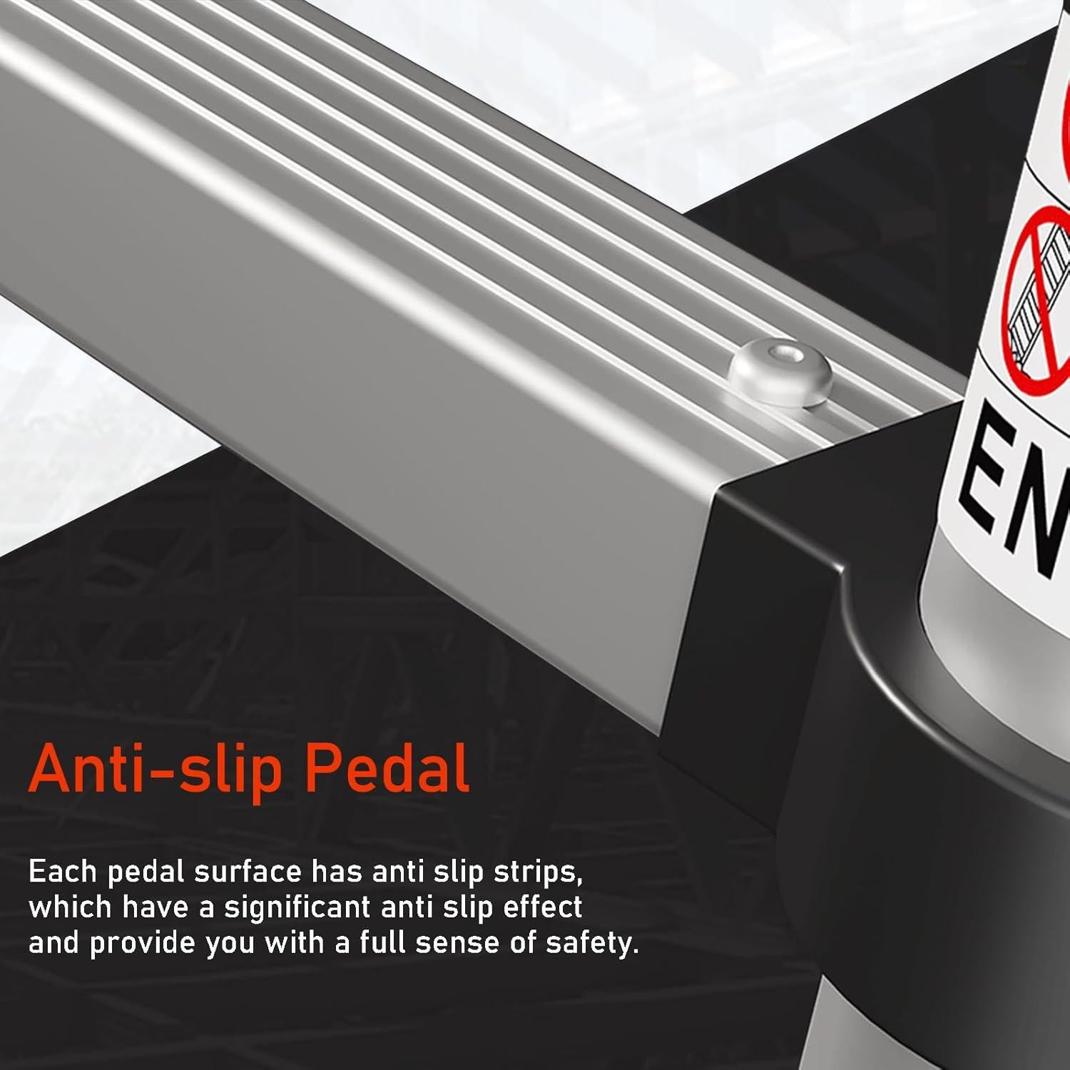 Escalera Telescópica ARCHOM 2.59m Aluminio 150kg con Ganchos