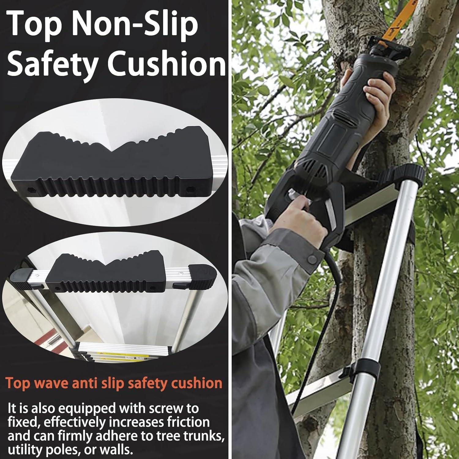 Escalera Telescópica ARCHOM 2.59m Aluminio 150kg con Ganchos