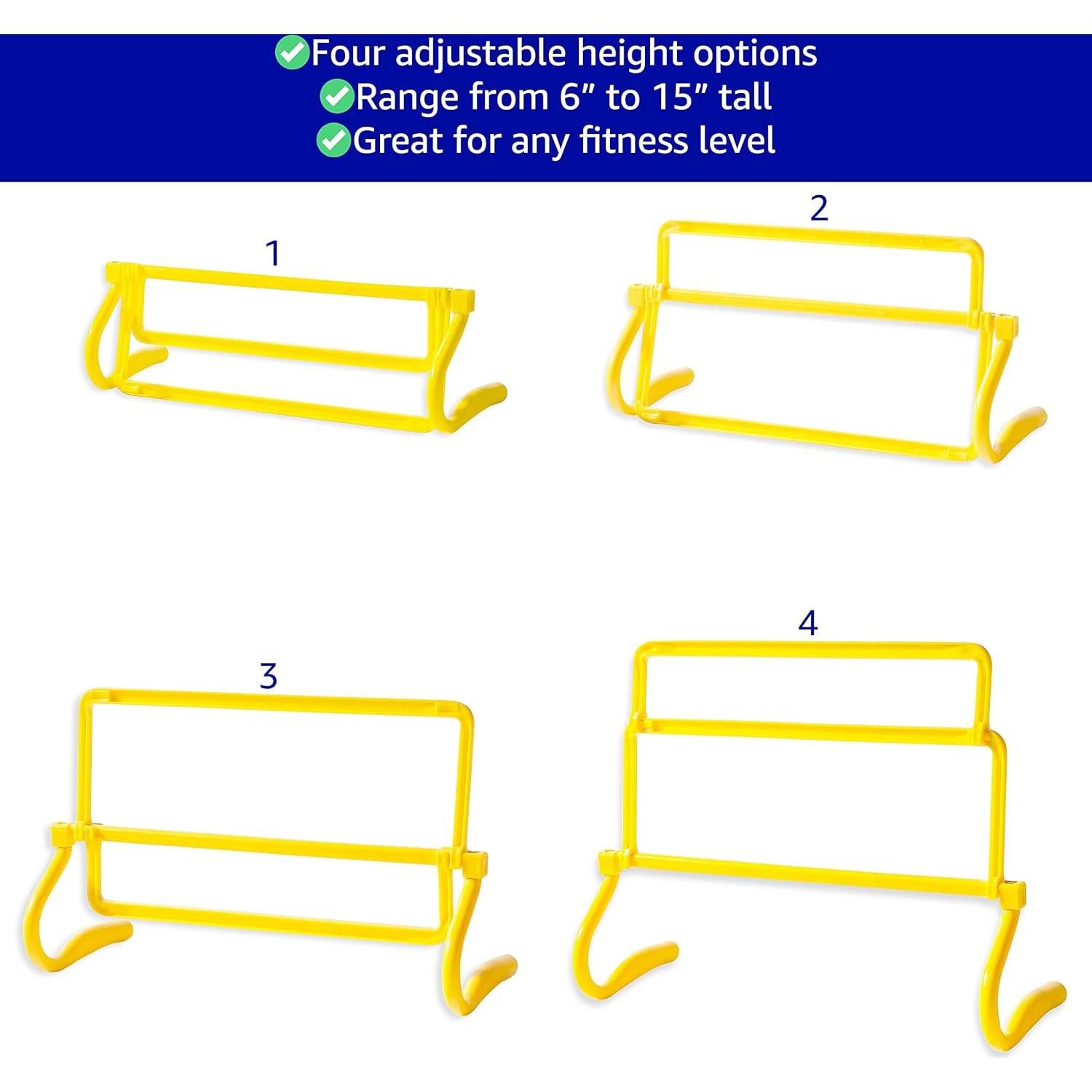Conjunto de 5 Vallas de Velocidad Ajustables Trademark Innovations