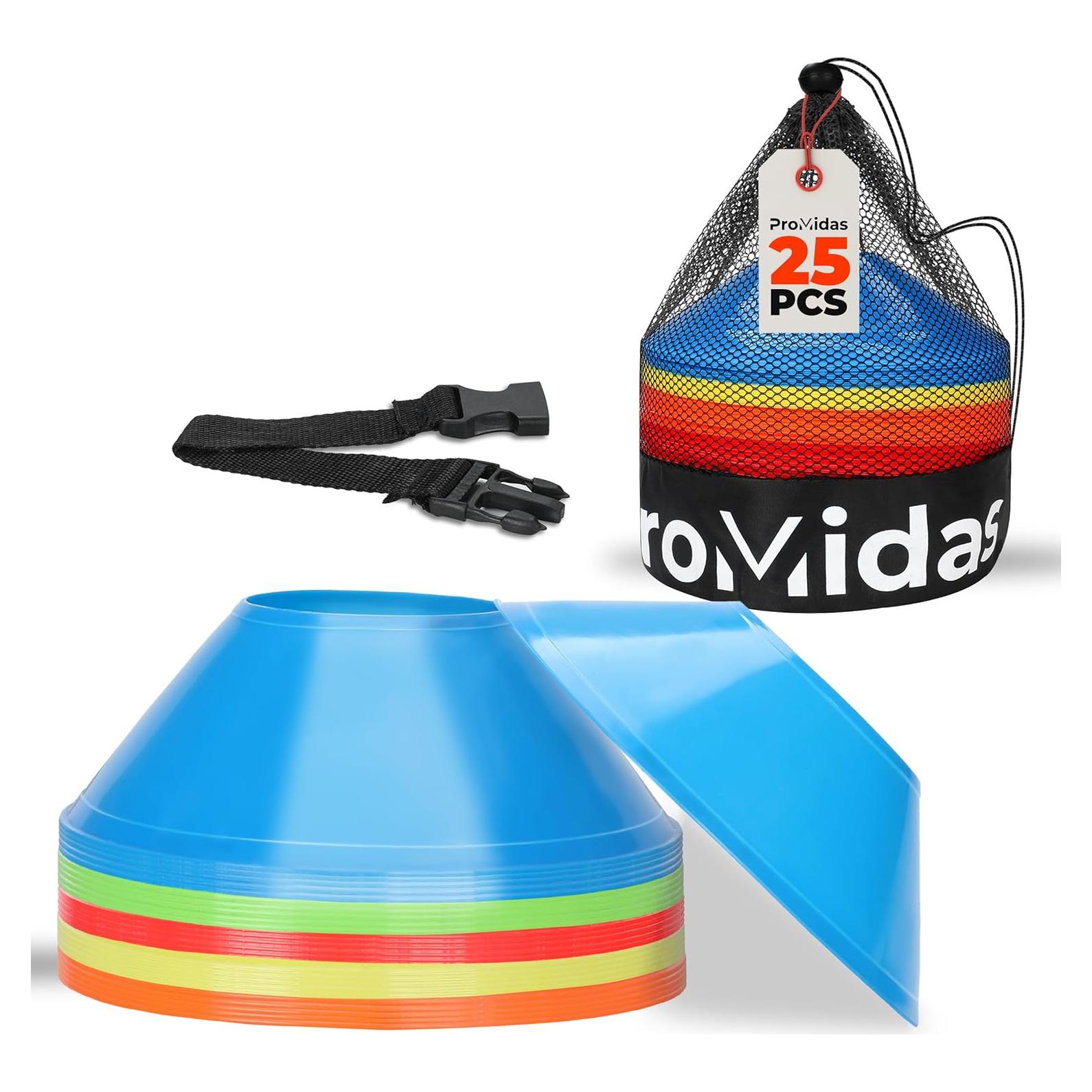 Mini Conos de Entrenamiento ProMidas - Naranja - Paquete de 25