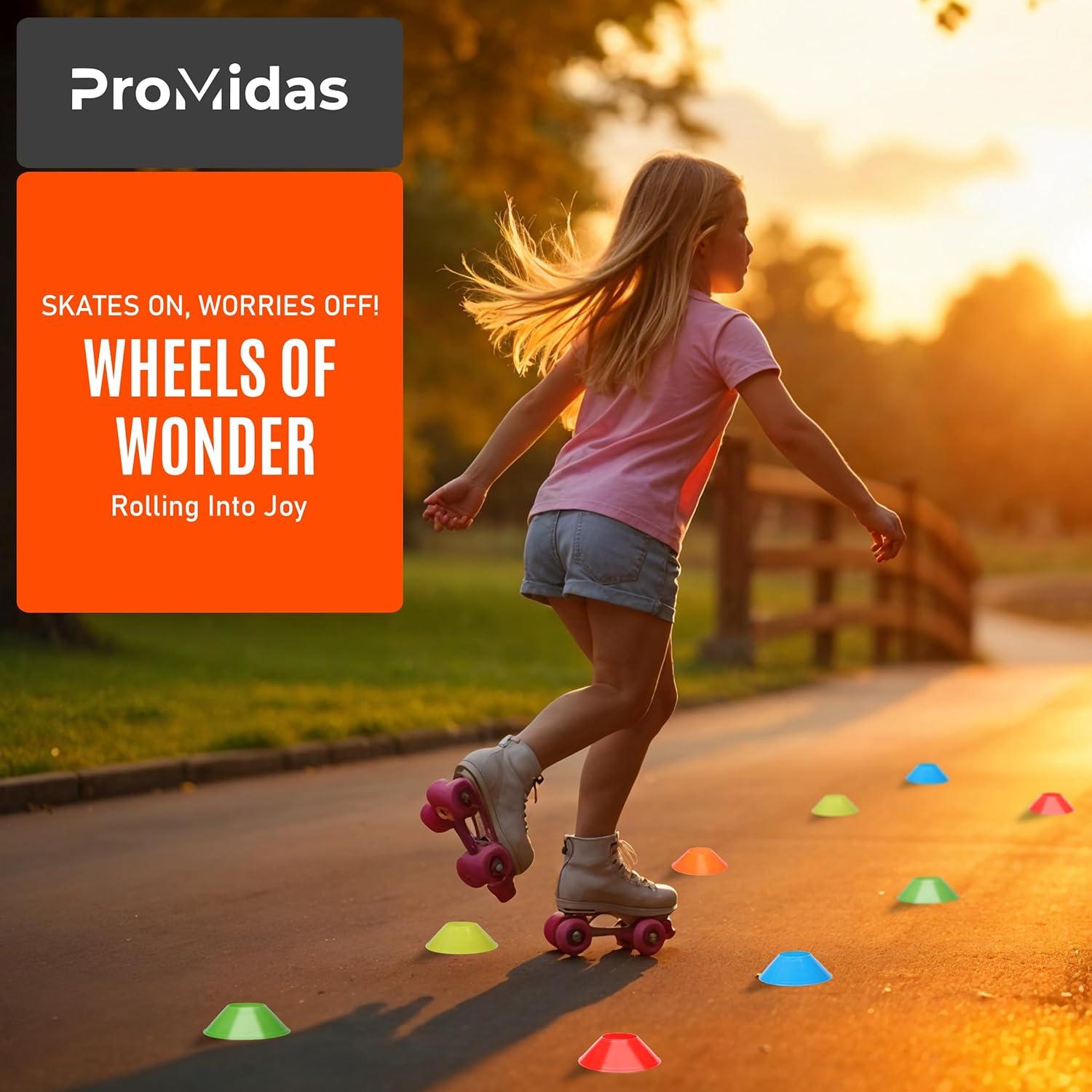 Mini Conos de Entrenamiento ProMidas - Naranja - Paquete de 25