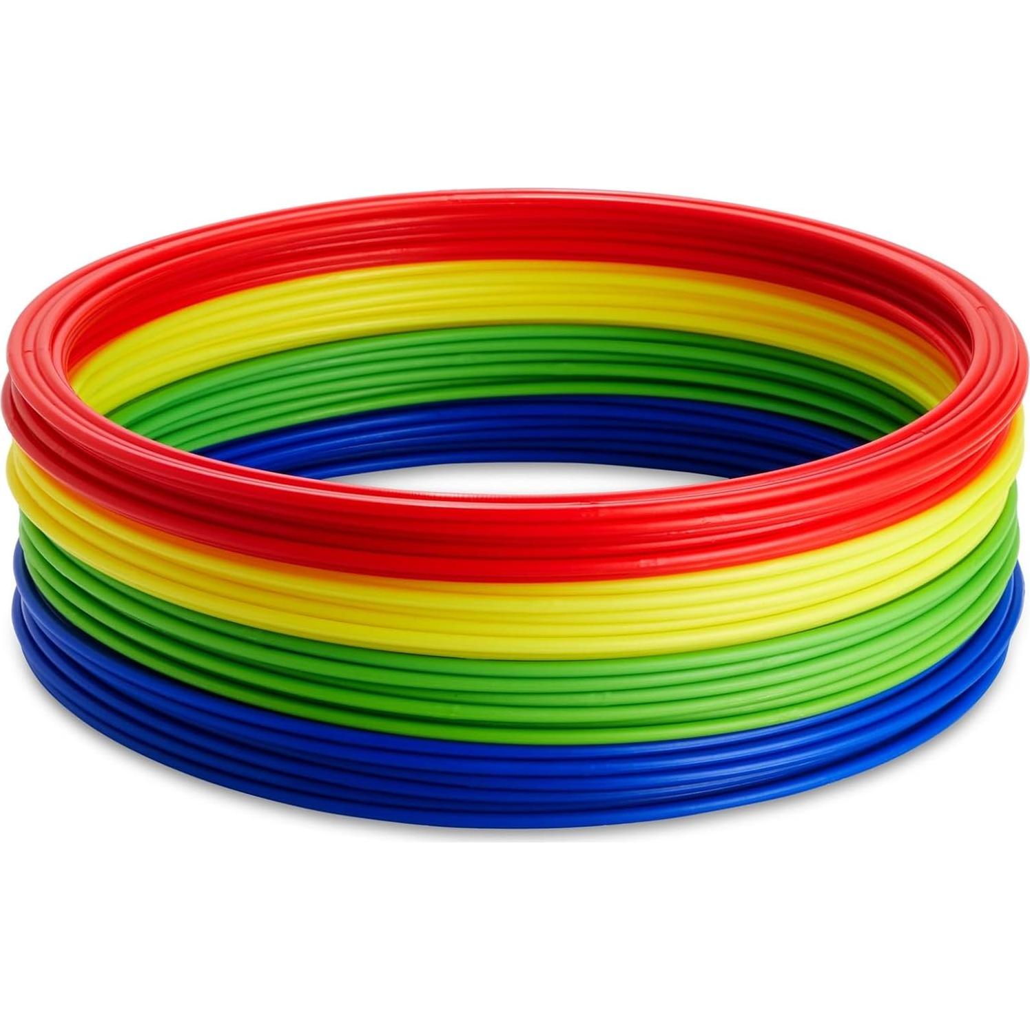 Anillos de Agilidad Juvale 24 Piezas 40 cm para Entrenamiento