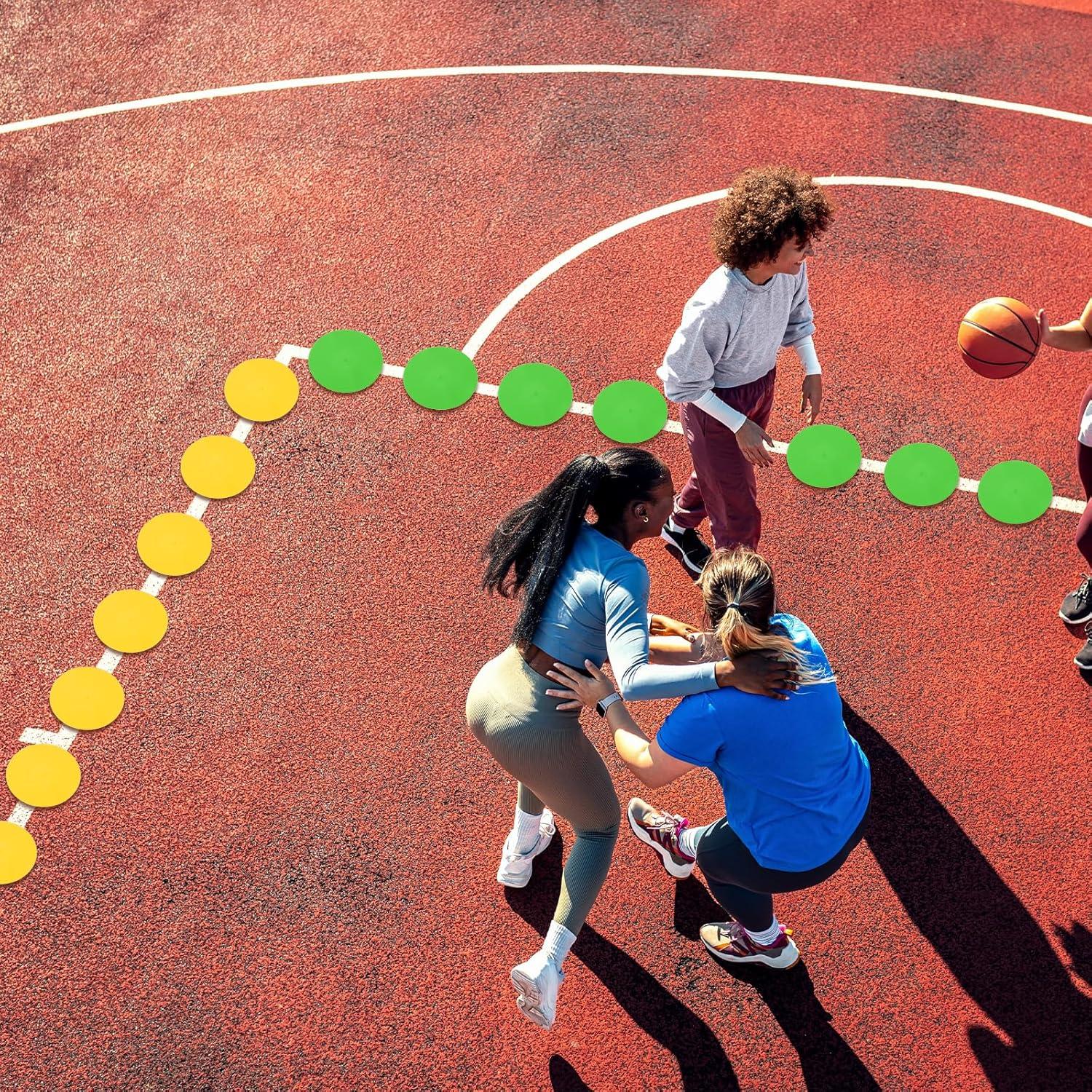 Marcadores de Puntos Antideslizantes PATIKIL 19.5 cm Naranja - 12 Pcs