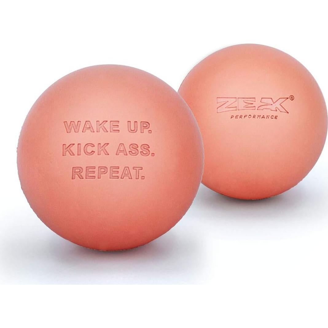Bolas de Masaje Lacrosse ZEAK para Alivio Muscular - 2 Unidades