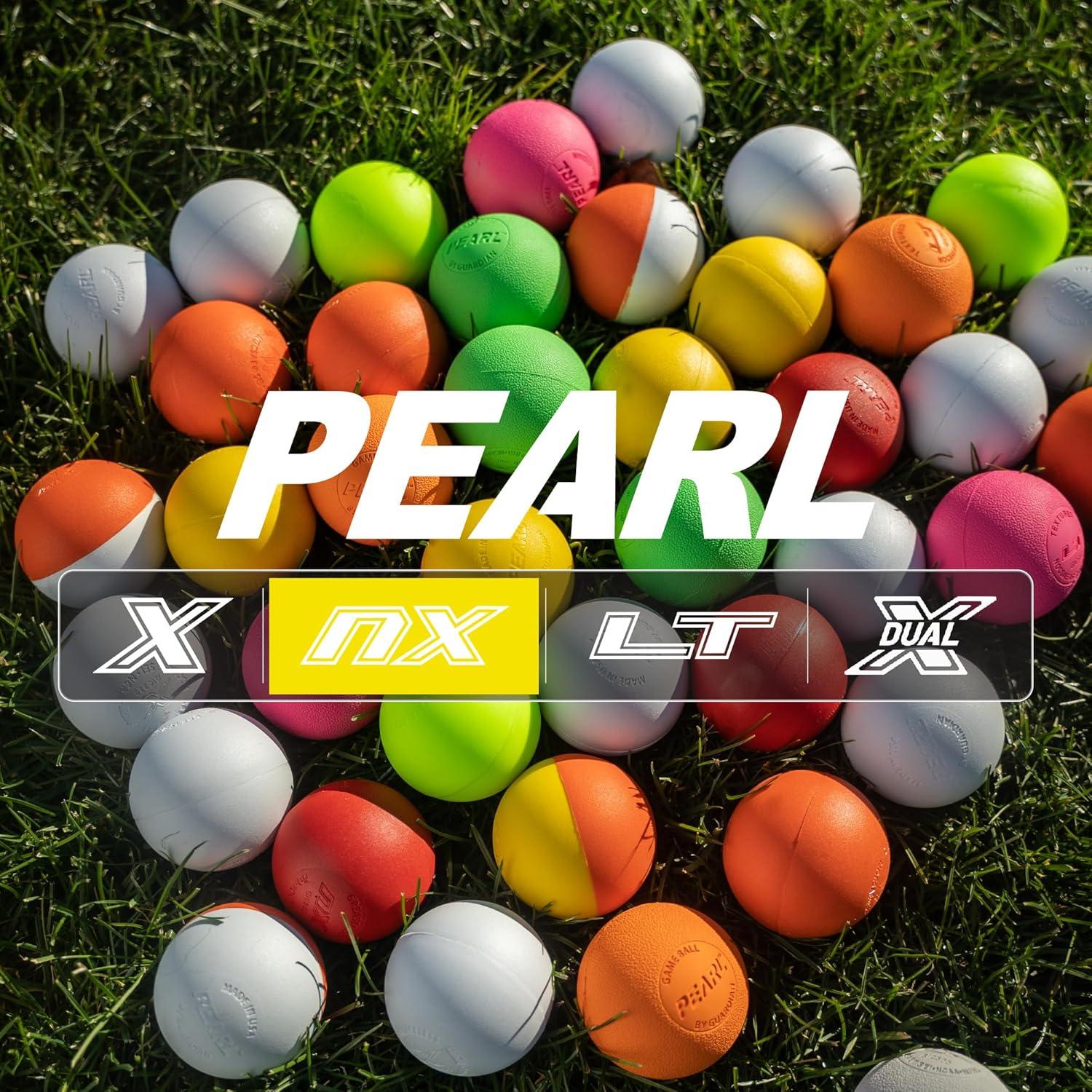 Pelotas de Lacrosse Guardian Pearl NX - Paquete de 20 Rojas