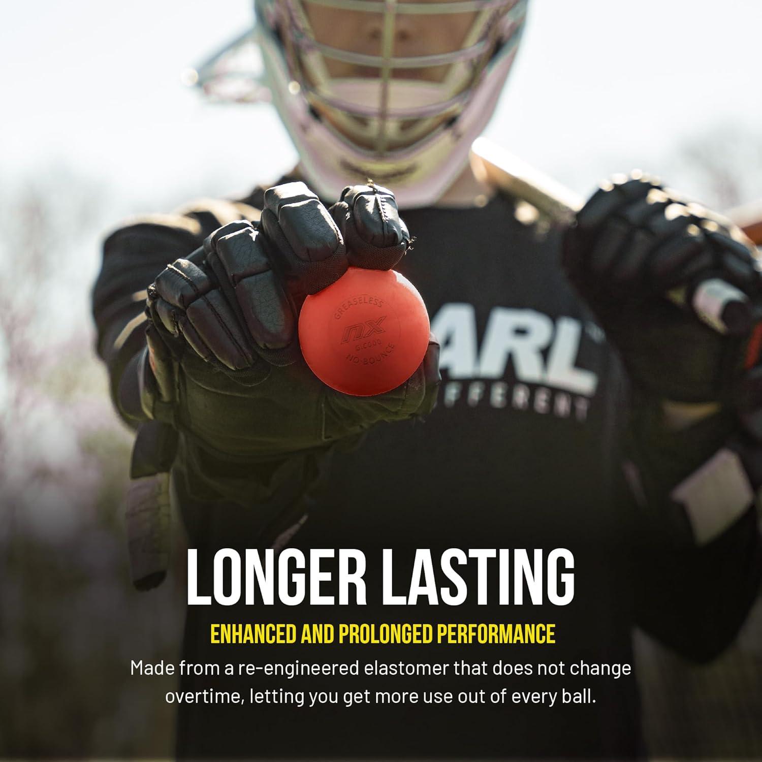 Pelotas de Lacrosse Guardian Pearl NX - Paquete de 20 Rojas