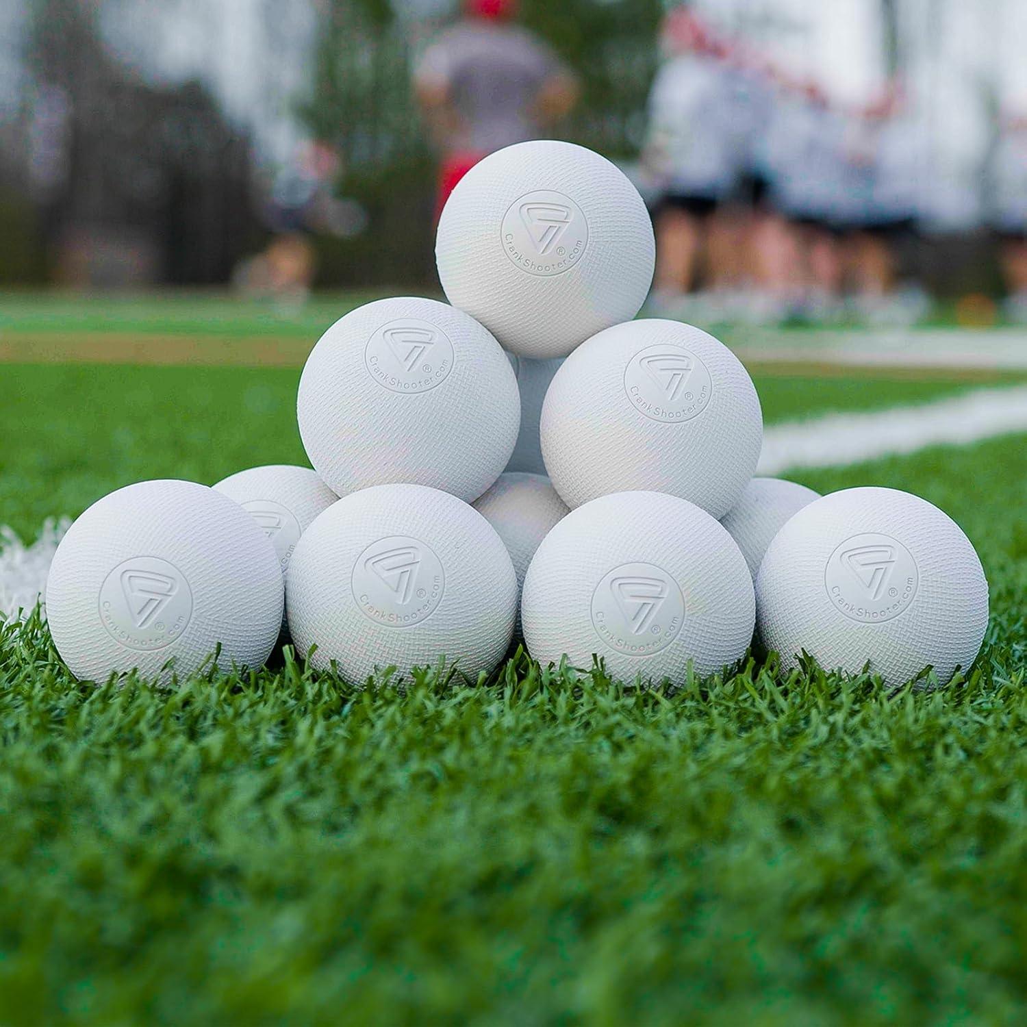 Set de 12 Pelotas de Lacrosse Crankshooter TX1 Agarre Extremo