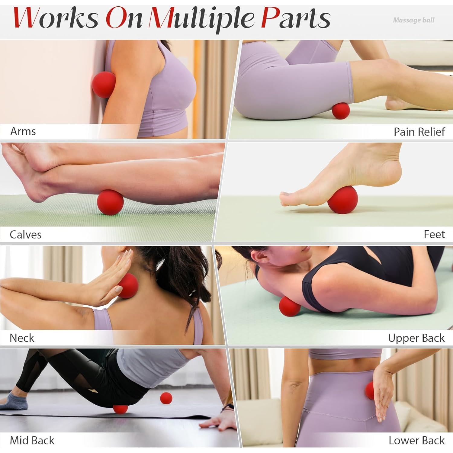 Pelotas de Masaje Miofascial SUBCULTUREPICK 6.3 cm Rojo