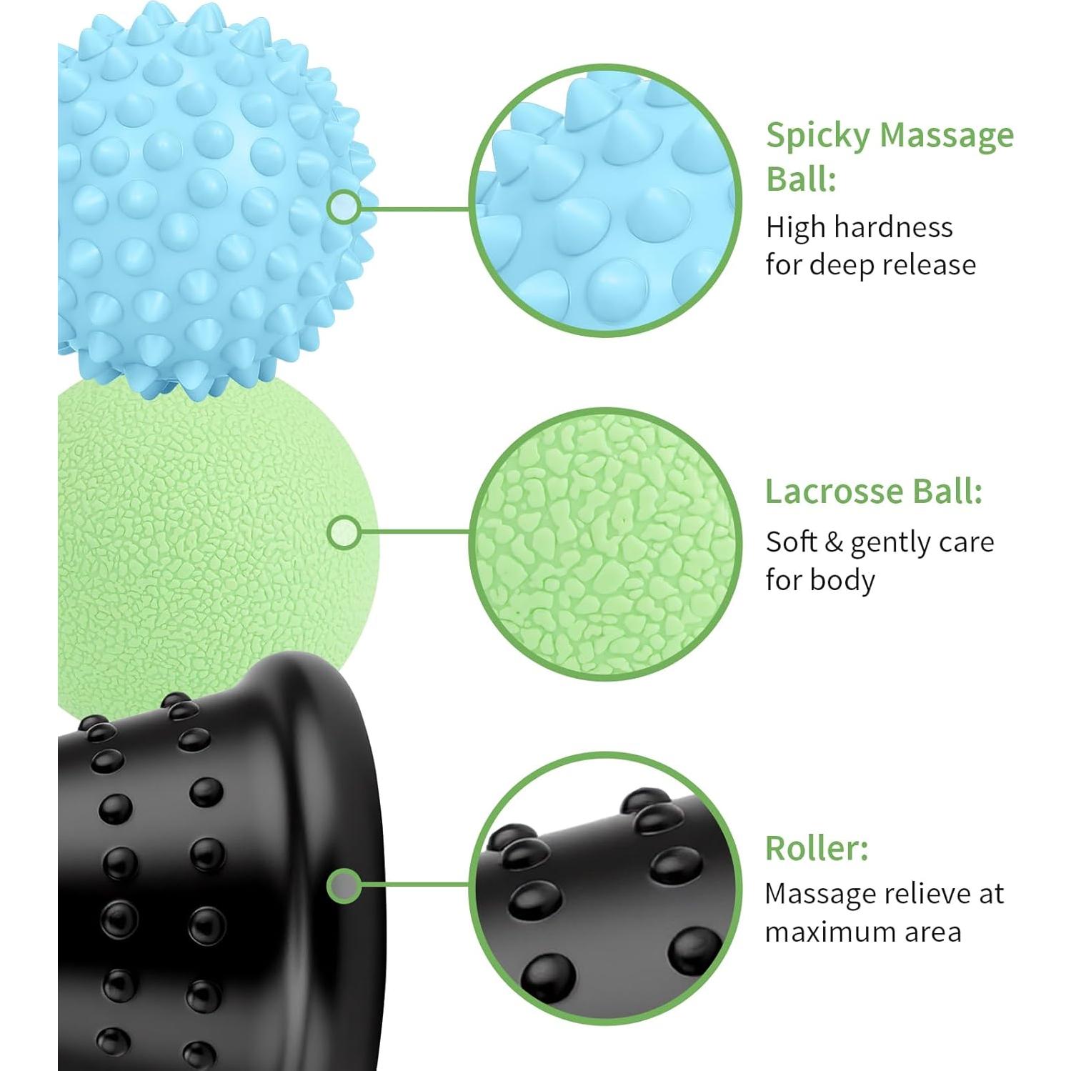 Set de Masaje 3-en-1 Maliton para Pies y Cuerpo
