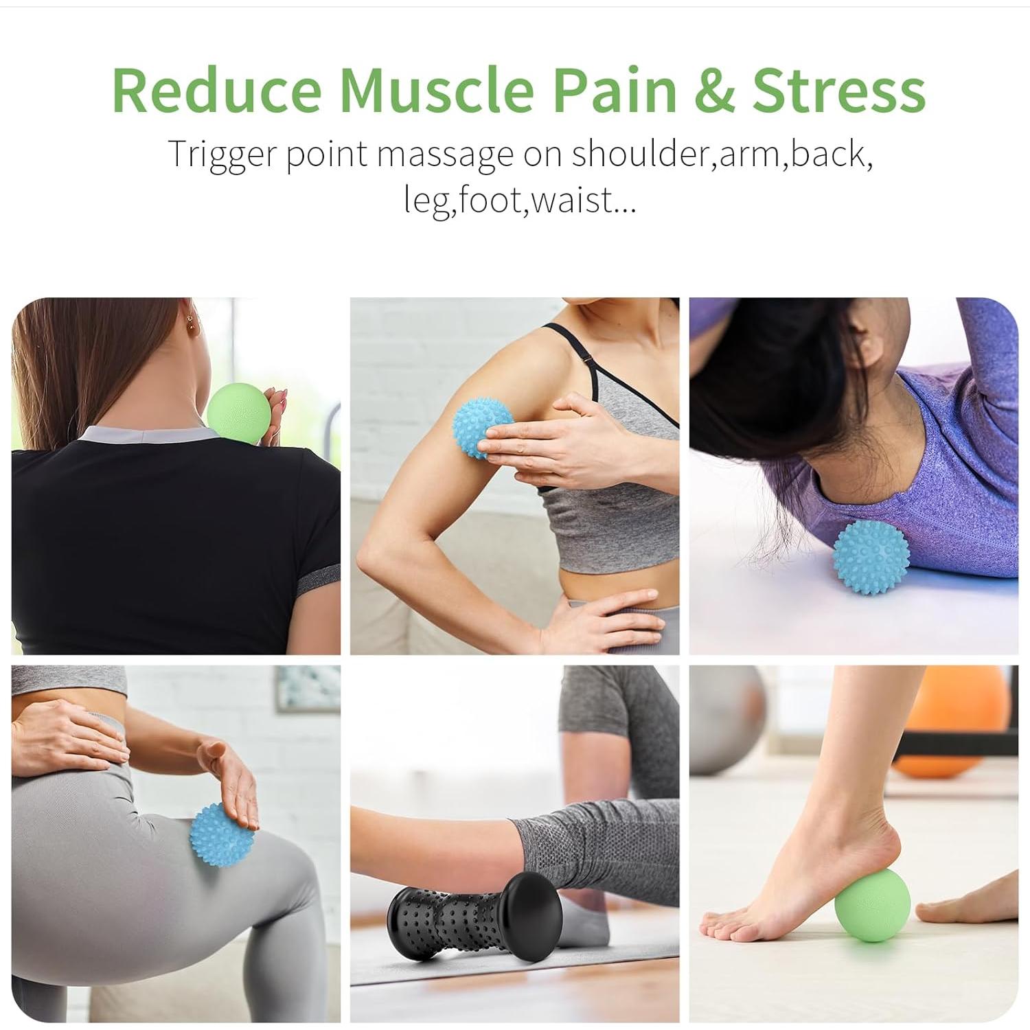 Set de Masaje 3-en-1 Maliton para Pies y Cuerpo