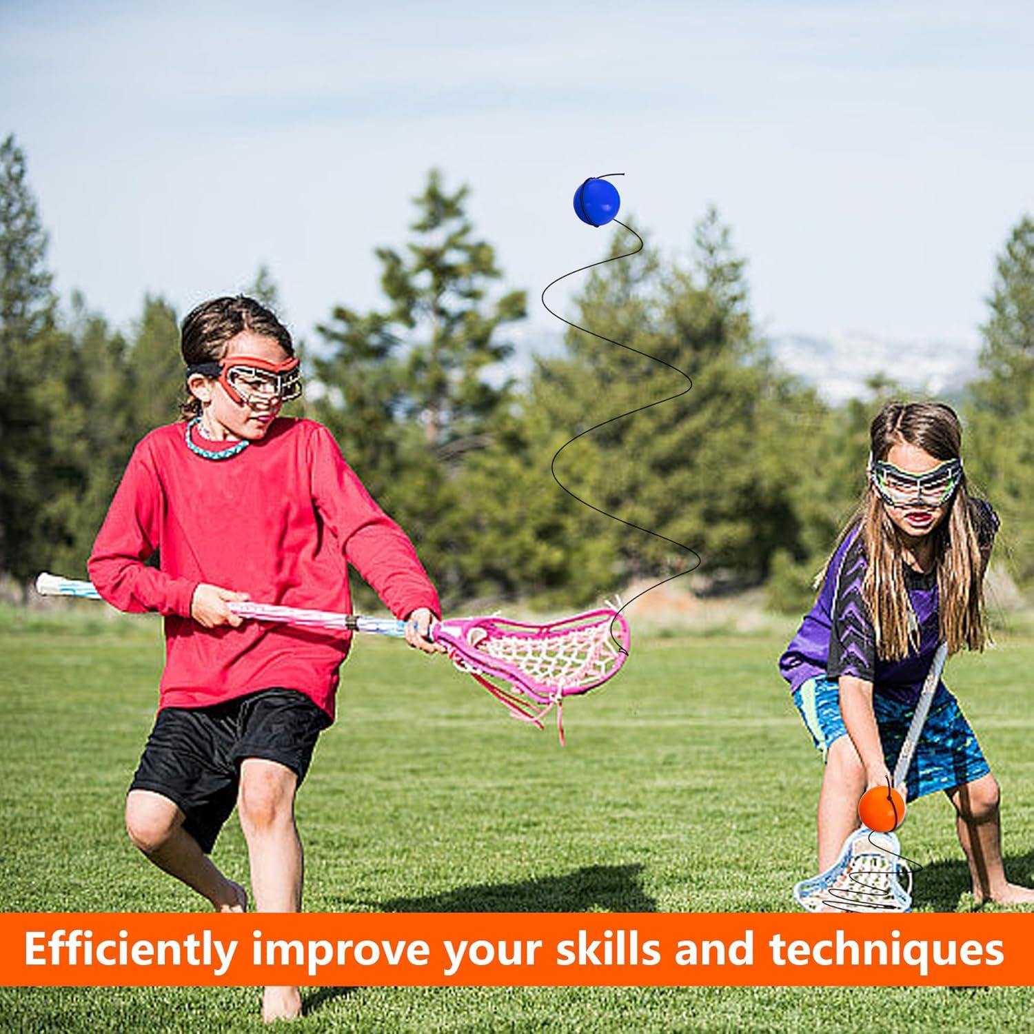 Pelota de Entrenamiento Lacrosse RunNico 2 Piezas Goma 6 cm