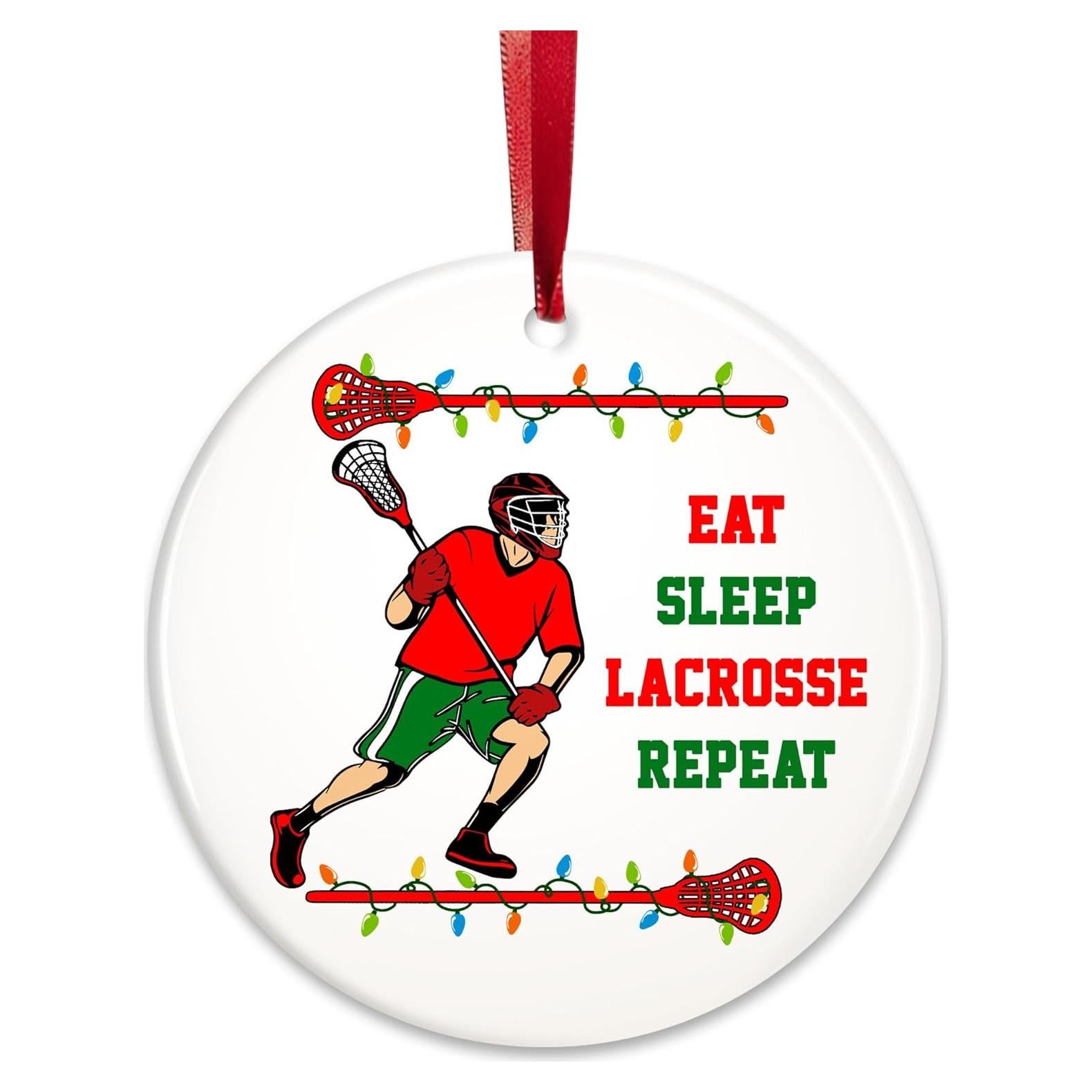 Adorno de Navidad Lacrosse Masculino TRUMPETIC 9.4x9.3cm