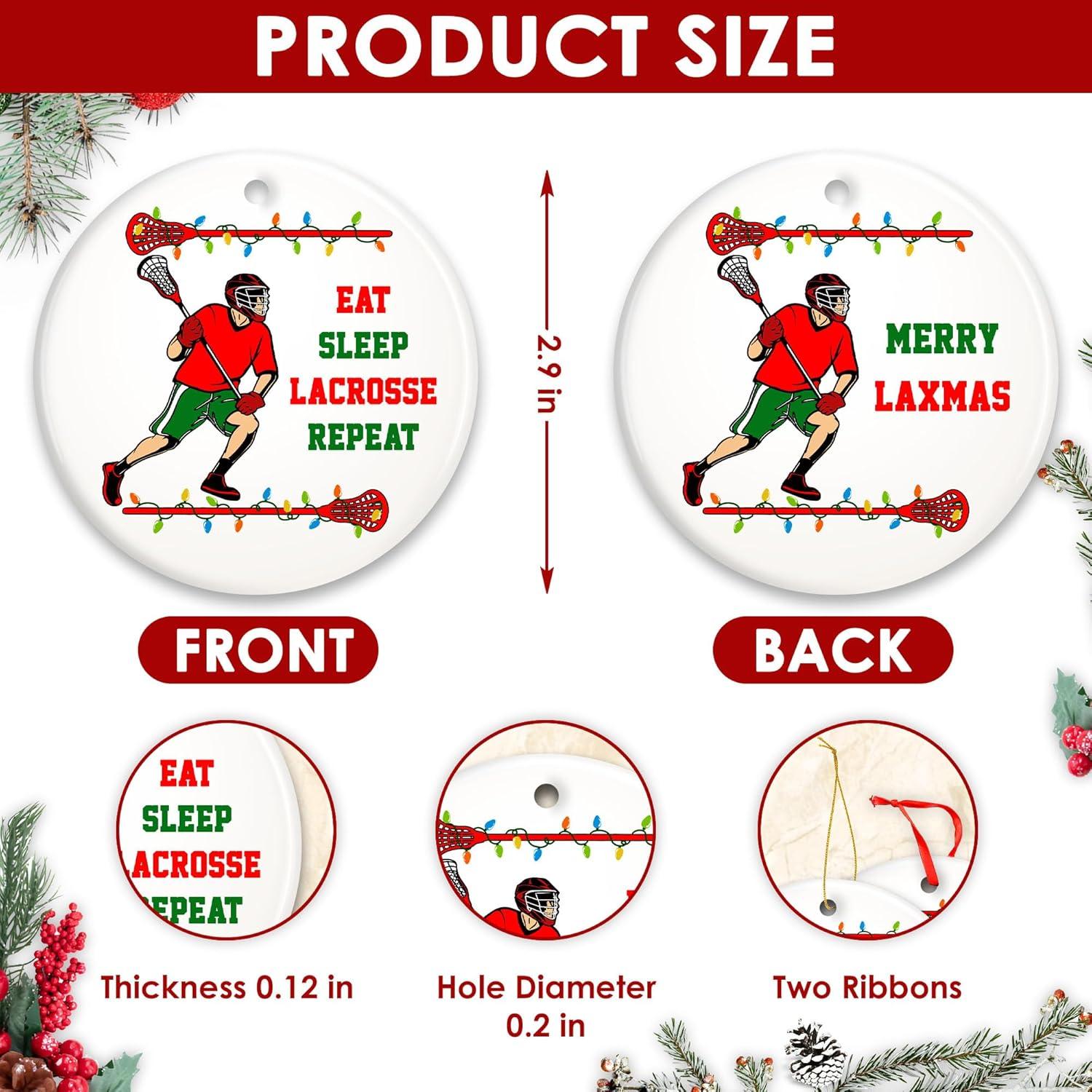 Adorno de Navidad Lacrosse Masculino TRUMPETIC 9.4x9.3cm