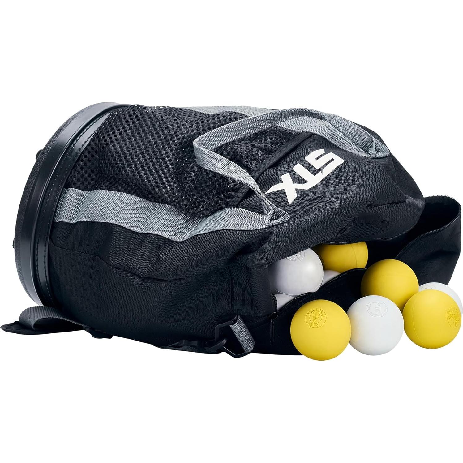 Bolsa de Pelotas STX Bucket Multi Deporte Negra 72 Pelotas