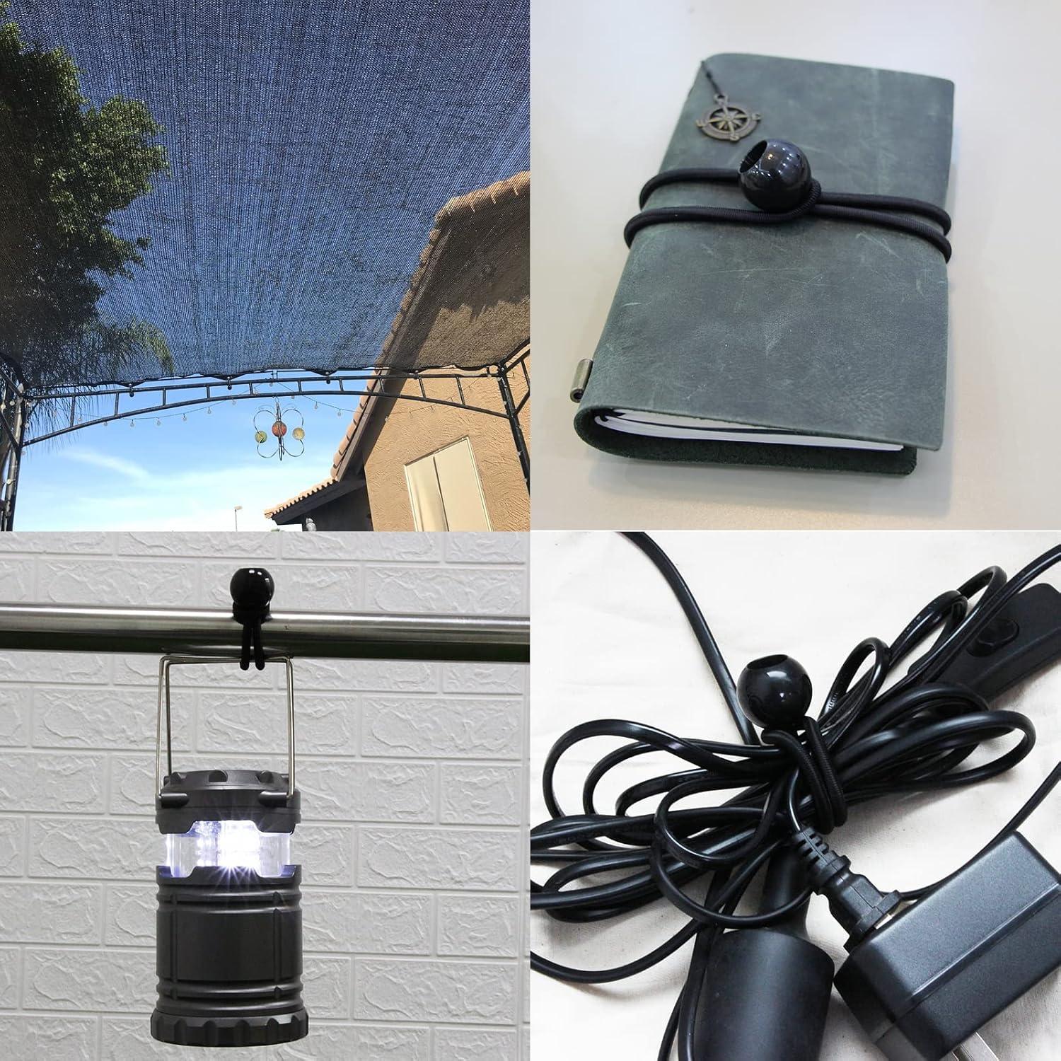 Cuerda elástica Joneaz 4" con bolas de 1" - 50 piezas UV