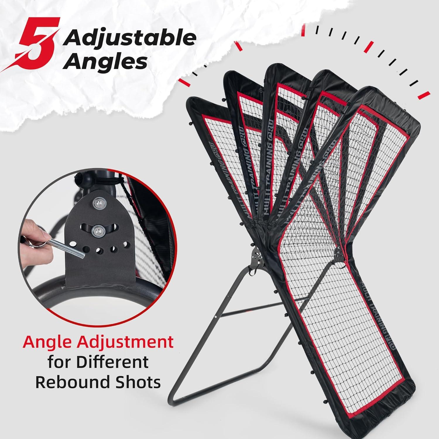 Rebotador de Lacrosse ESUELITE 4x7 pies Ajustable para Voleibol, Béisbol y Fútbol